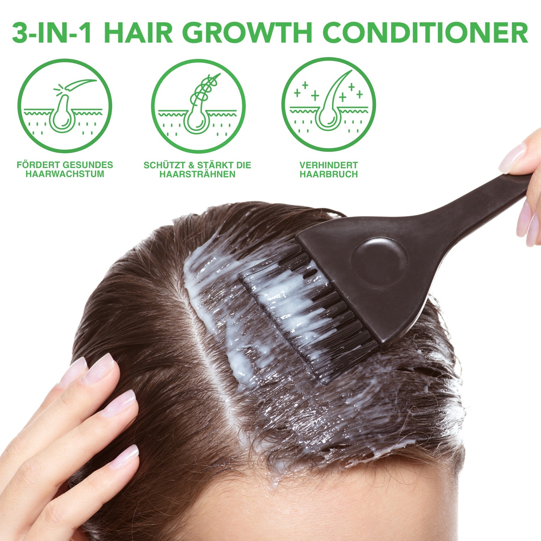 3-in-1 Conditioner mit Rosmarinöl, Rizinusöl und Batana Öl für Haarpflege 