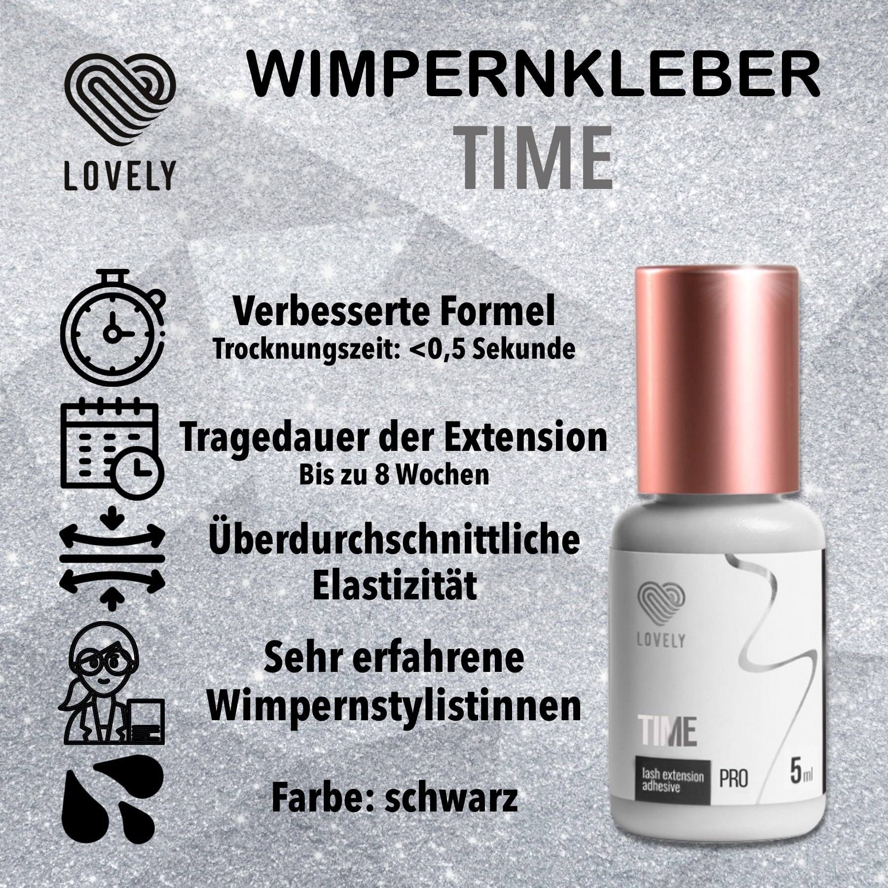 LOVELY Wimpernkleber "Time"