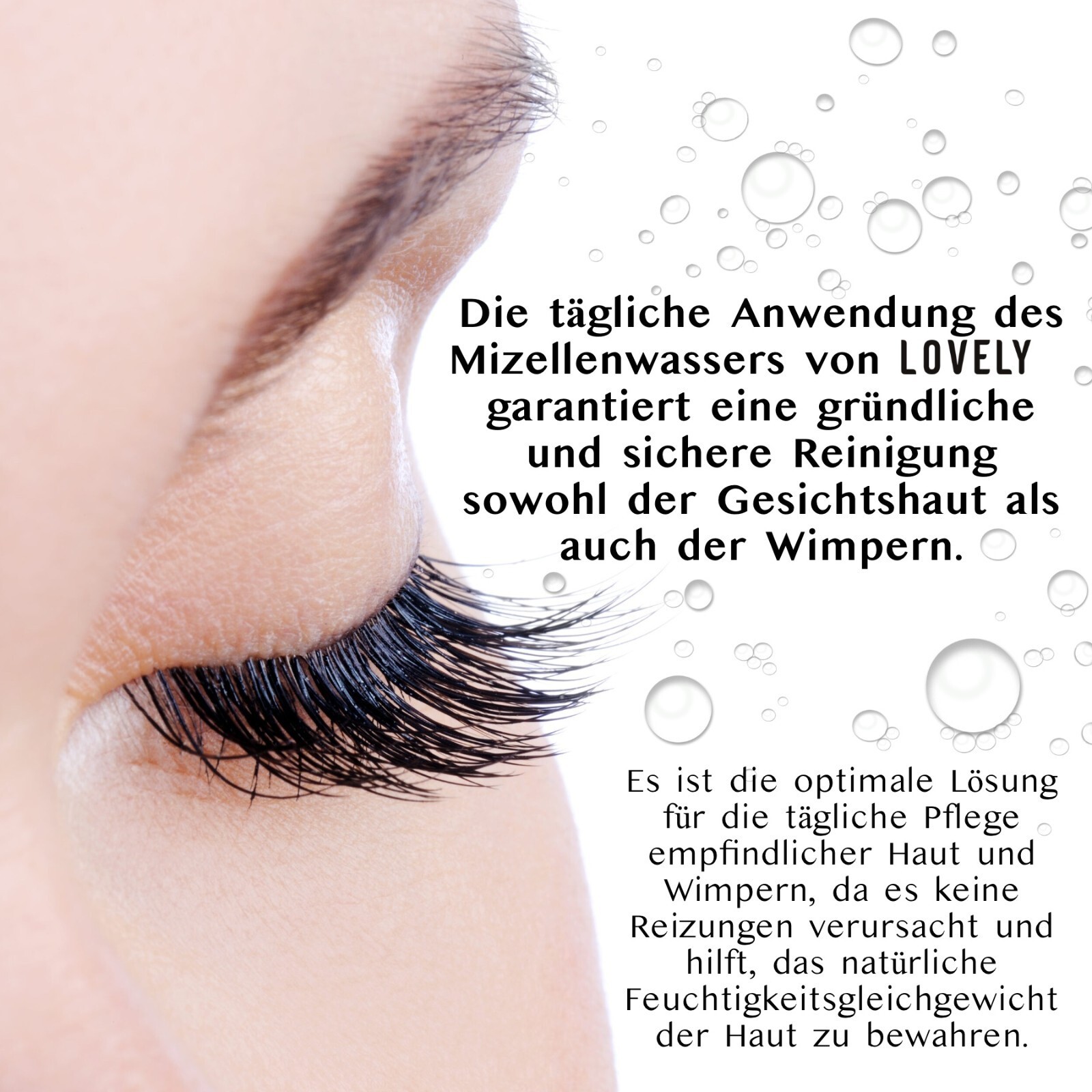 Mizellenwasser für Wimpernverlängerung 