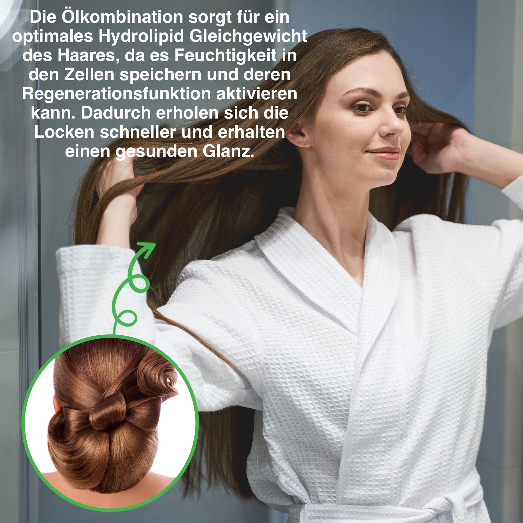 3-in-1 Pflege Conditioner mit Rizinusöl, Amlaöl und Schwarzkümmelöl für Haarwachstum