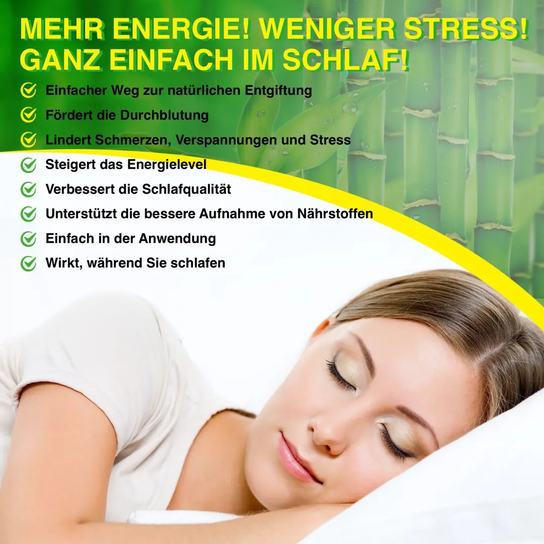 Detox Fupflaster Fu Pflaster Entgiftungspflaster Bambusessig Ingwer  Extrakt 60 St.