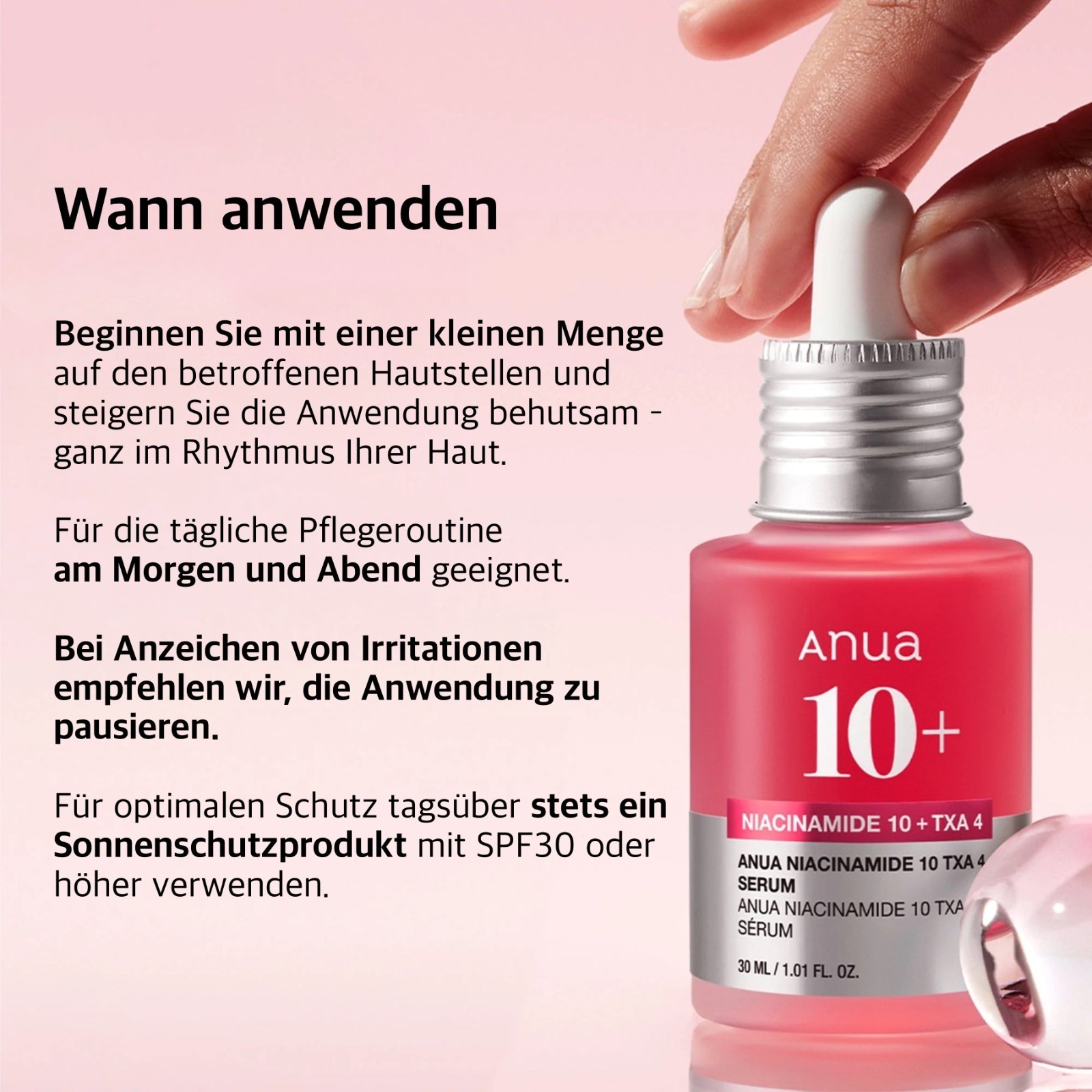 Gesichtsserum Serum für Gesicht Anua 10% Niacinamide TXA Hyaluronsäure Ceramide