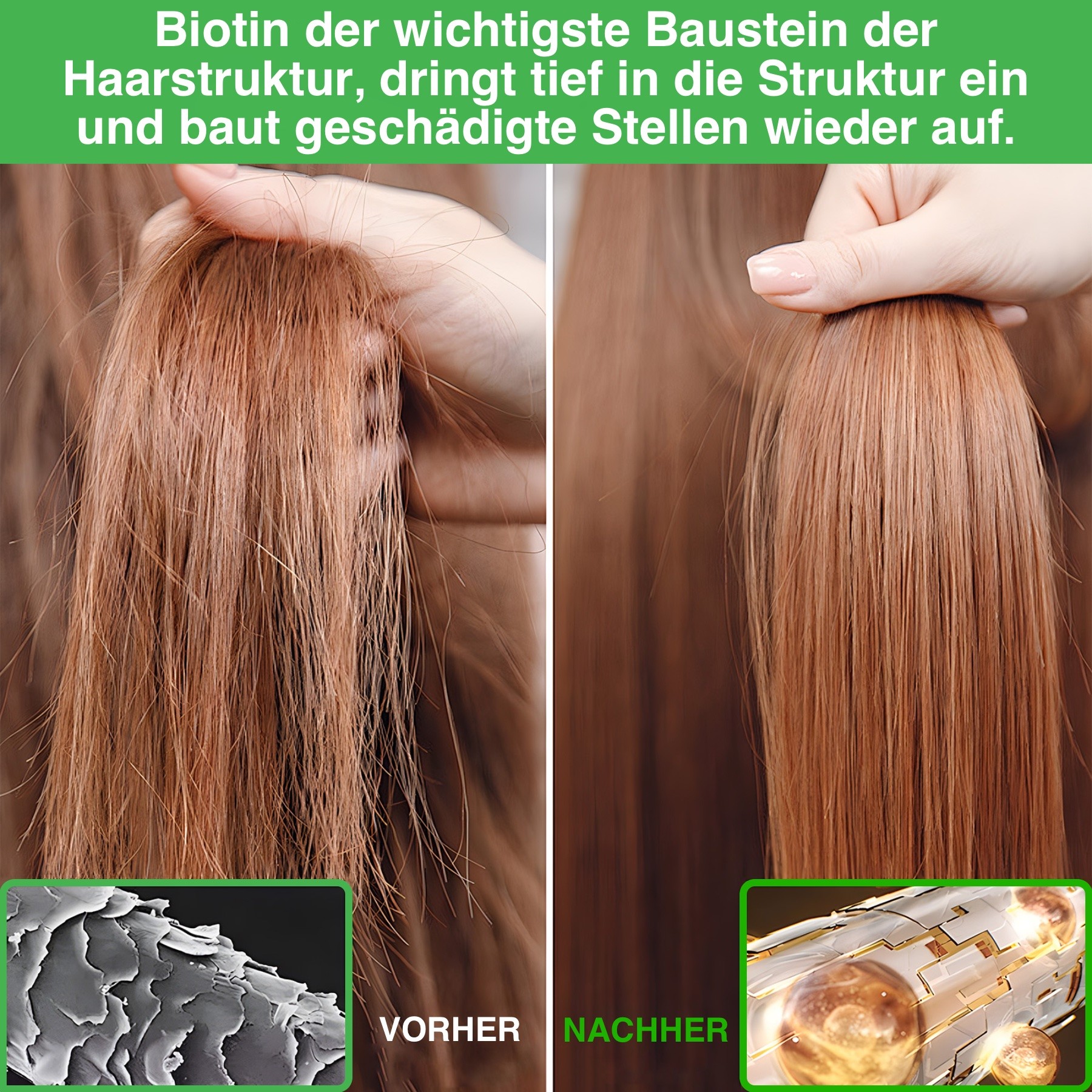 3-in-1 Conditioner mit Rosmarinöl, Rizinusöl und Batana Öl für Haarpflege 