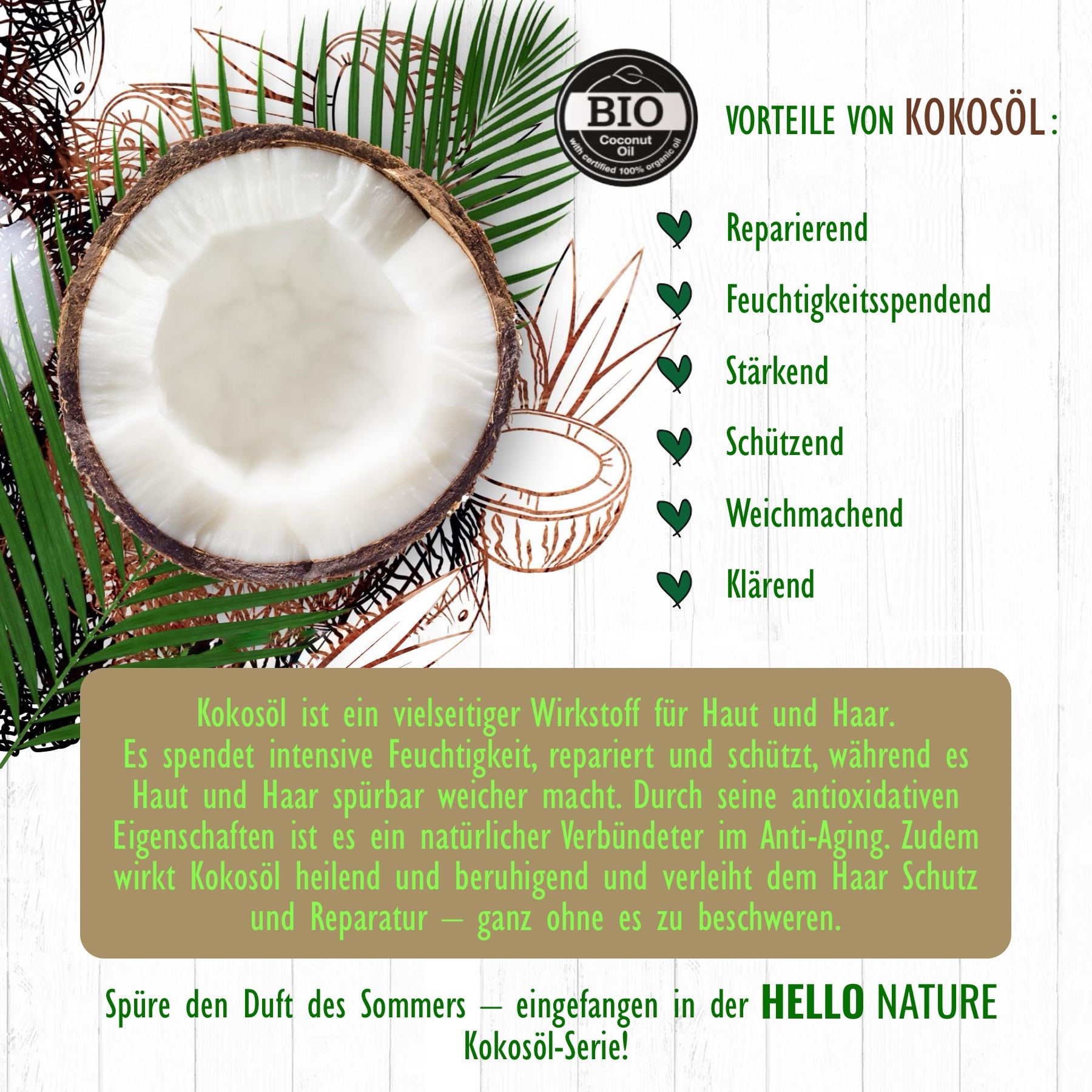BIO Duschgel mit Kokosöl  