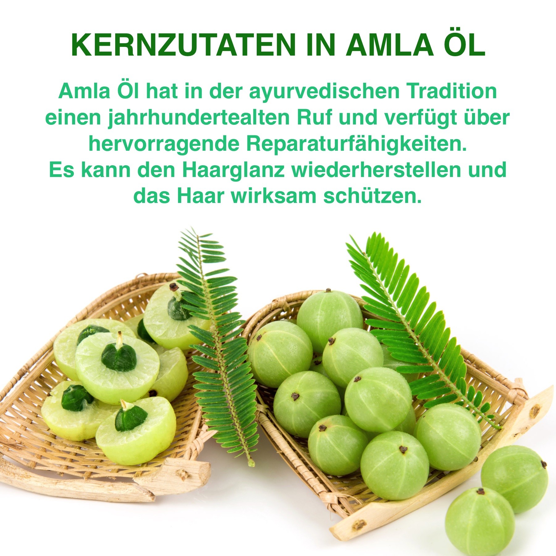 Bio Vegan Haarpflege Amla Öl mit Keratin in Kapseln 