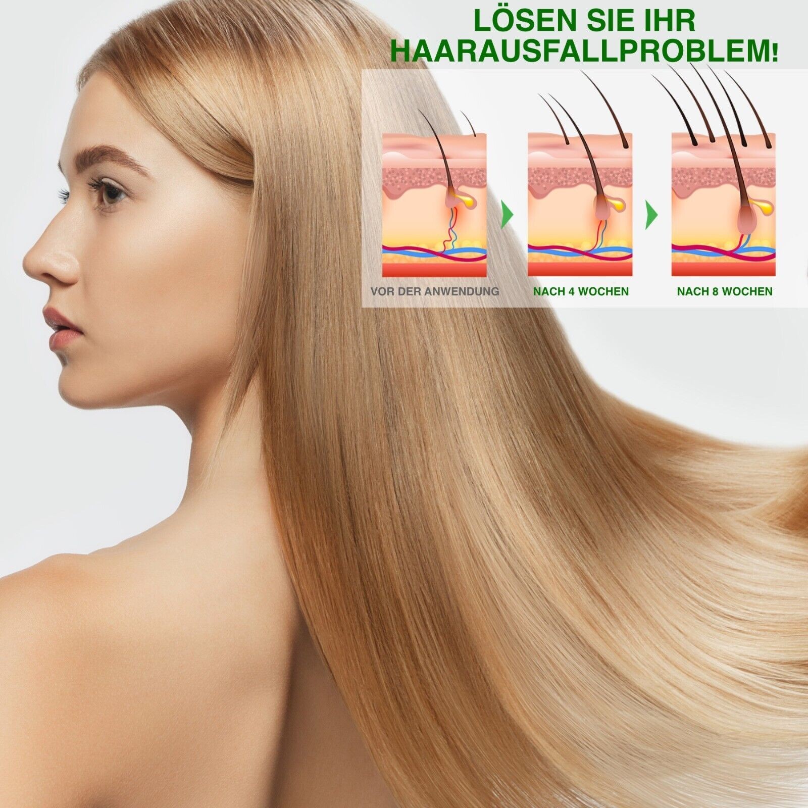 3-in-1 Shampoo mit Rosmarin, Minze und Kürbis Öl angereichert mit Biotin 