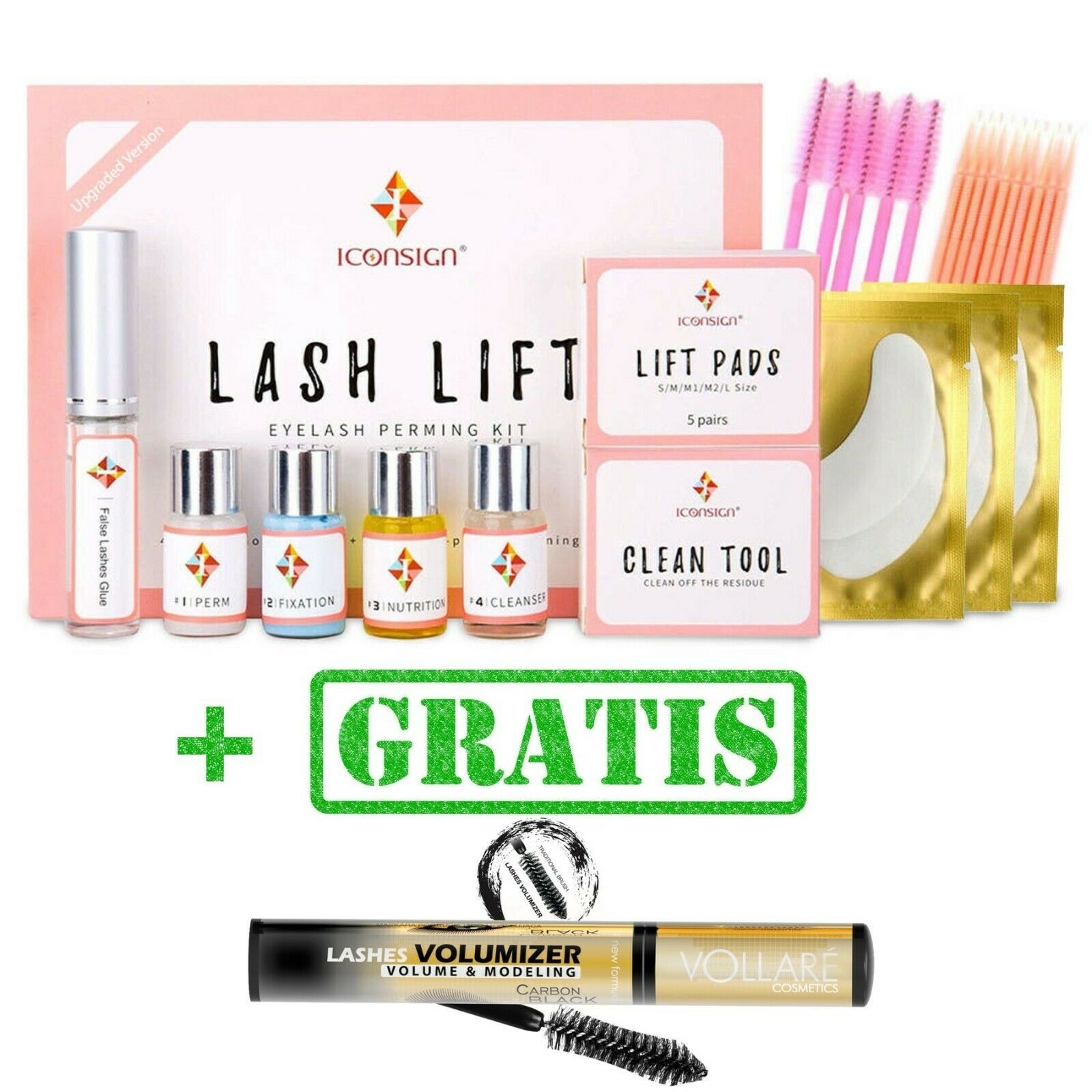 Wimpernlifting Set Wimpernwelle Wimpernlaminierung Lash Lift Kit | Wimpernlifting Starter-Set | GRATIS Mascara