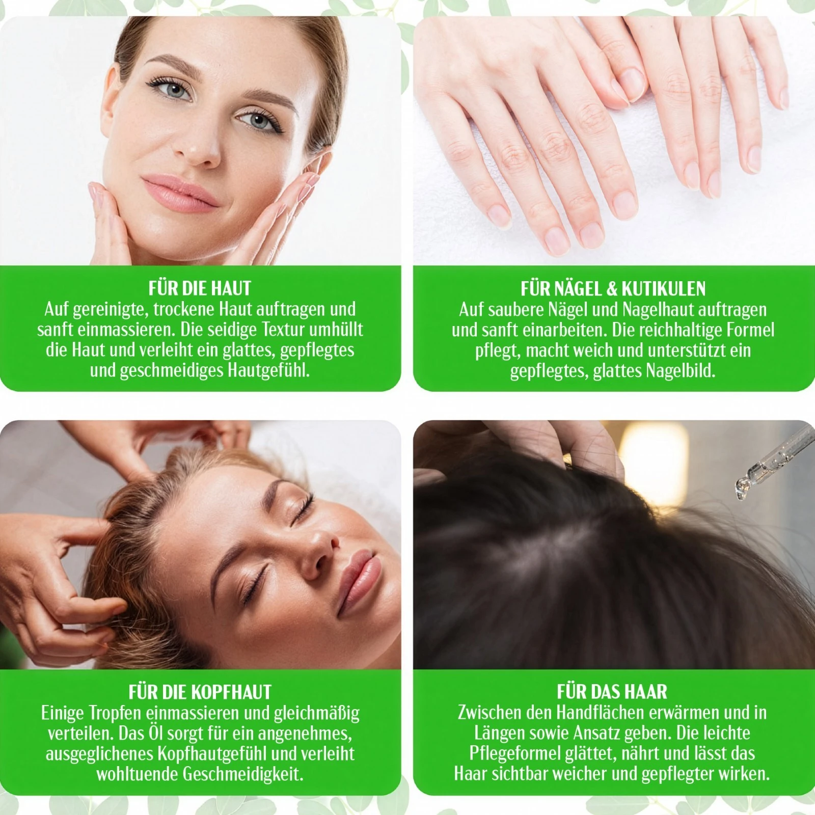 Moringa Öl für Haare und Haut 