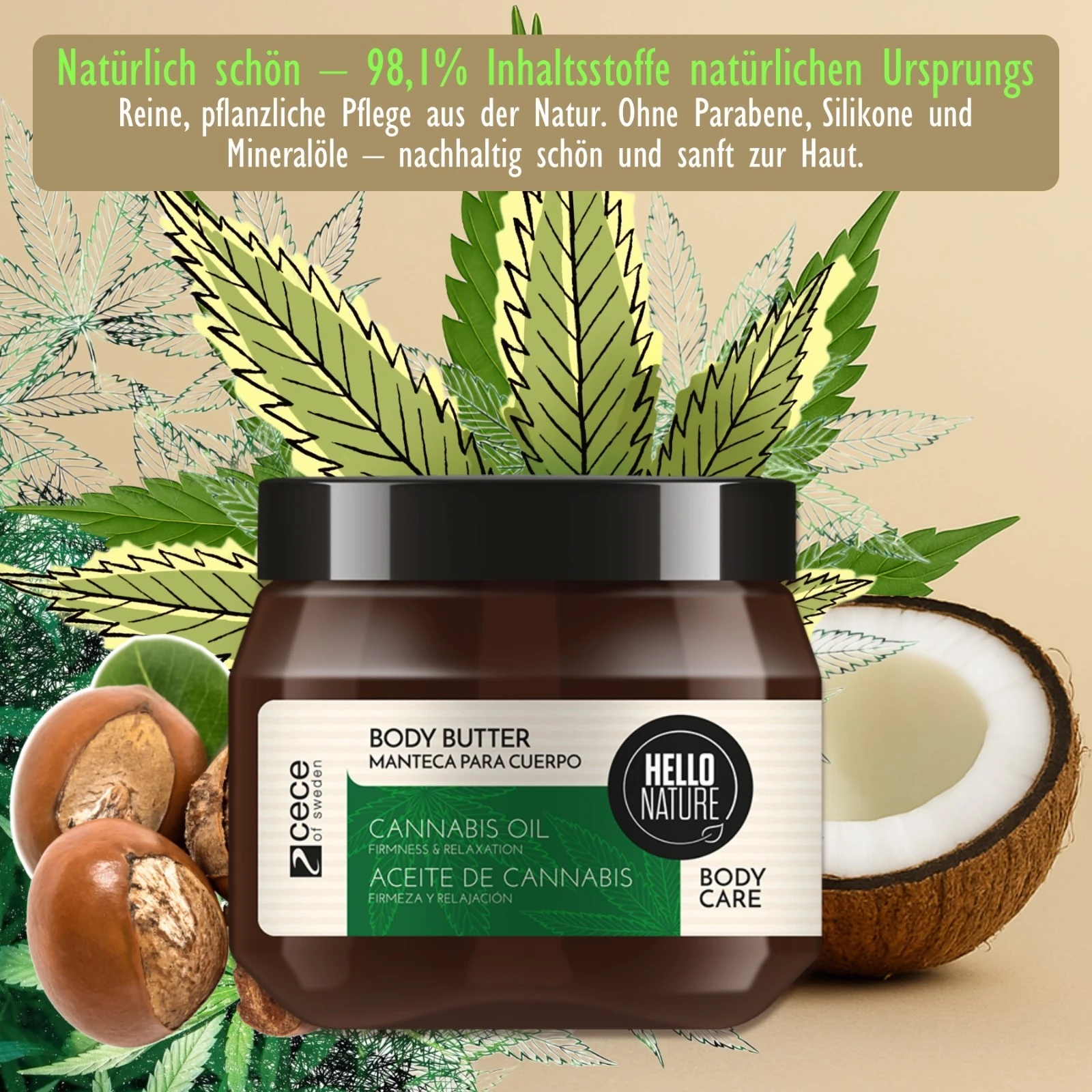 BIO Body Butter mit Hanföl 