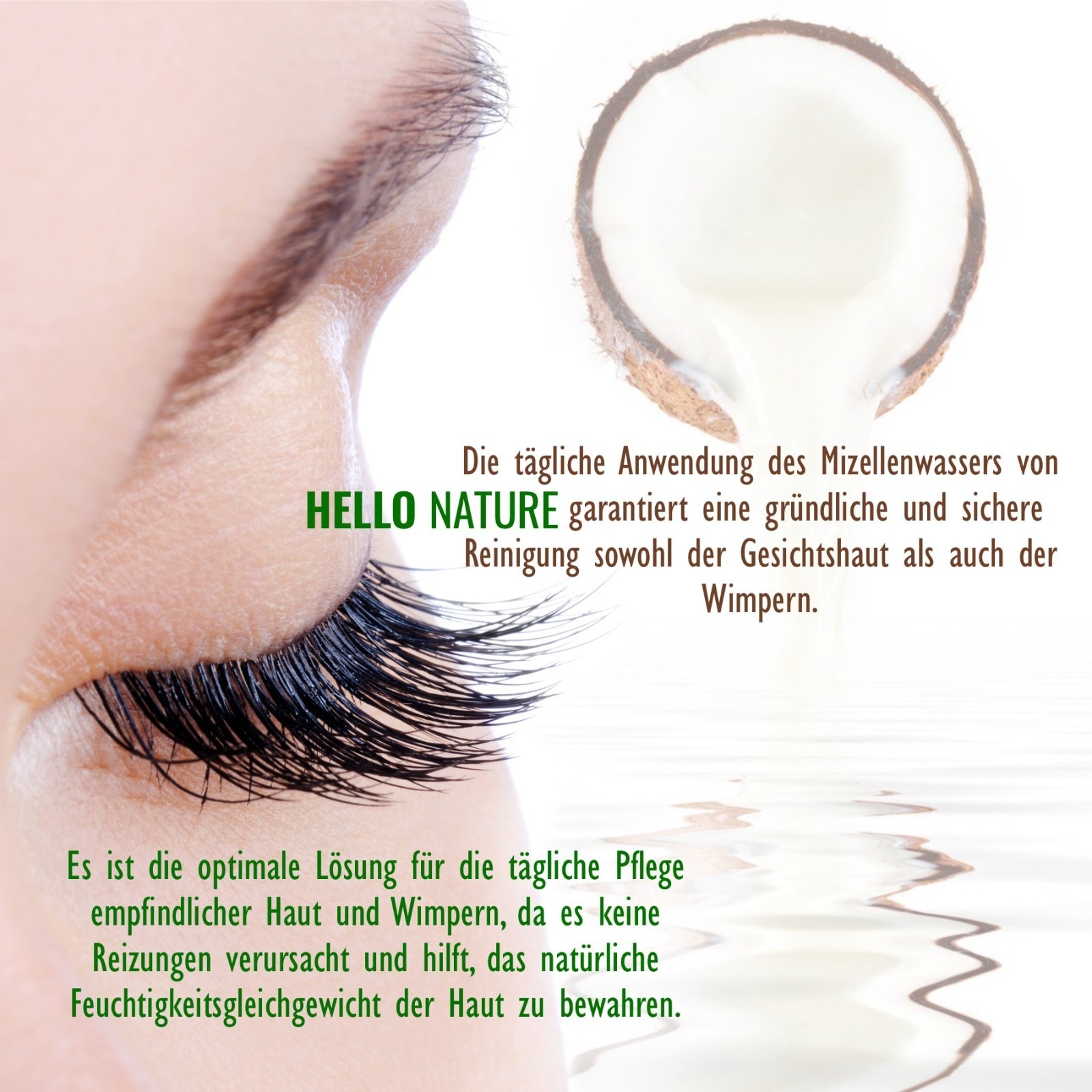 BIO Mizellenwasser mit Kokosöl 