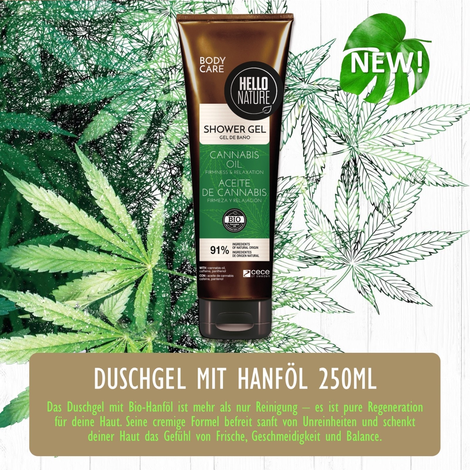 BIO Duschgel mit Bio-Hanföl