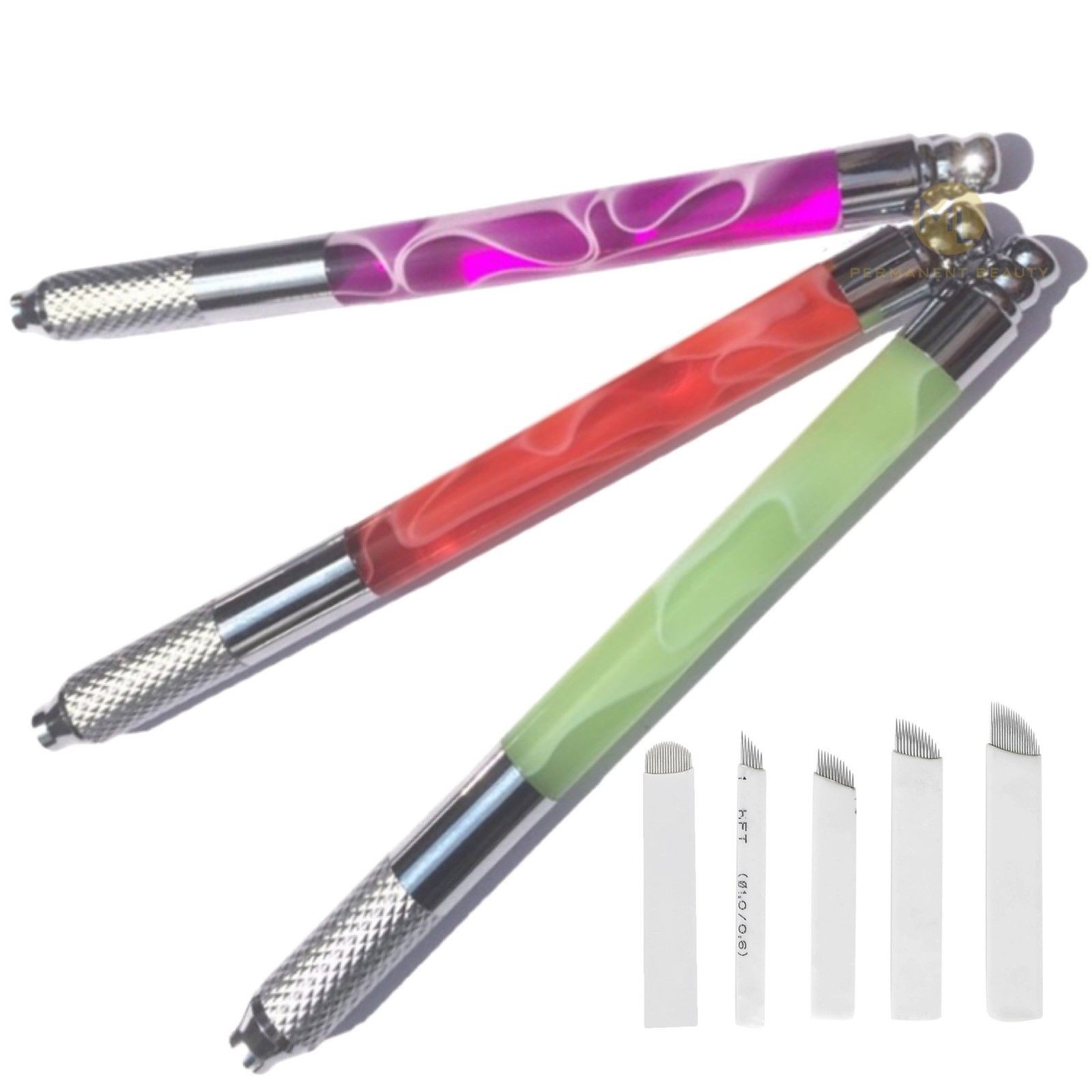 Microblading Pen 3 Farben + Nadel Set