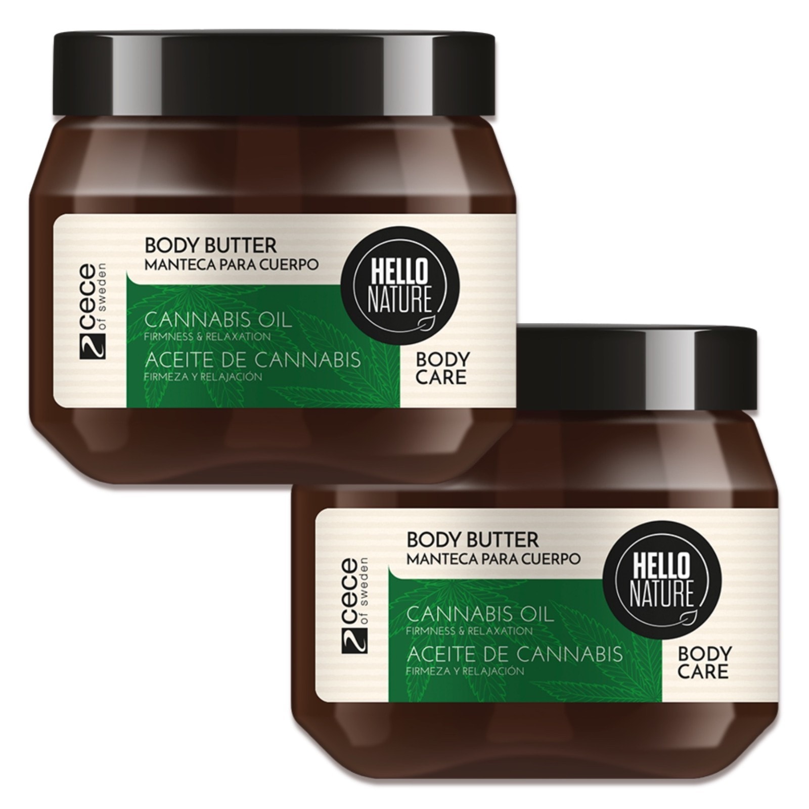 Body Butter Körperbutter Körpercreme Hautpflege Cannabis Bio-Hanföl Vegan 250ml
