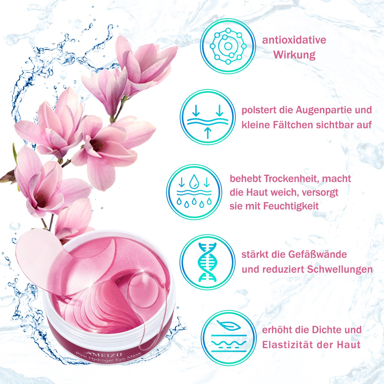 Kollagen Augenpads gegen Augenringe