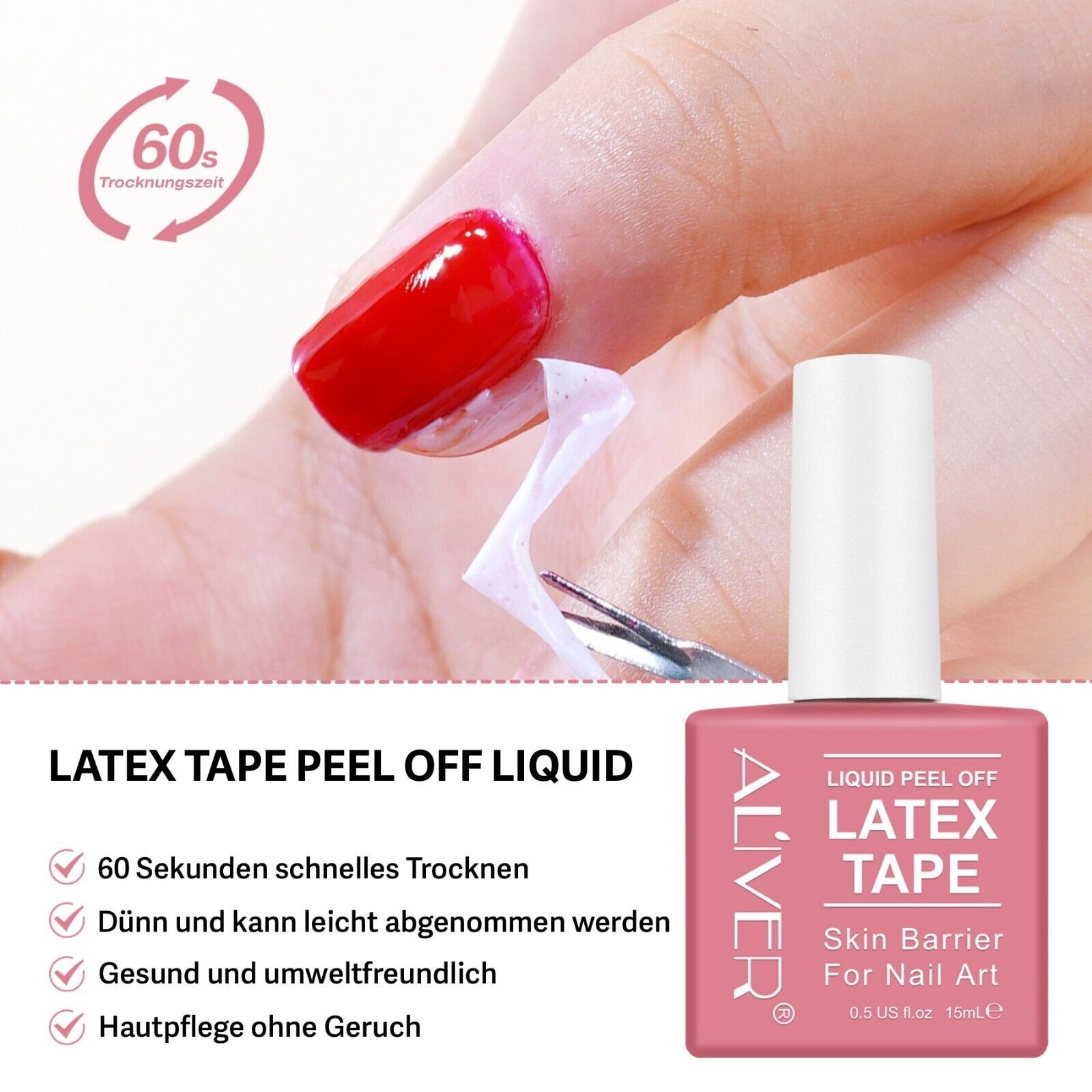 Nagelhautschutz Nail Art Design Skin Cover Latex Tape