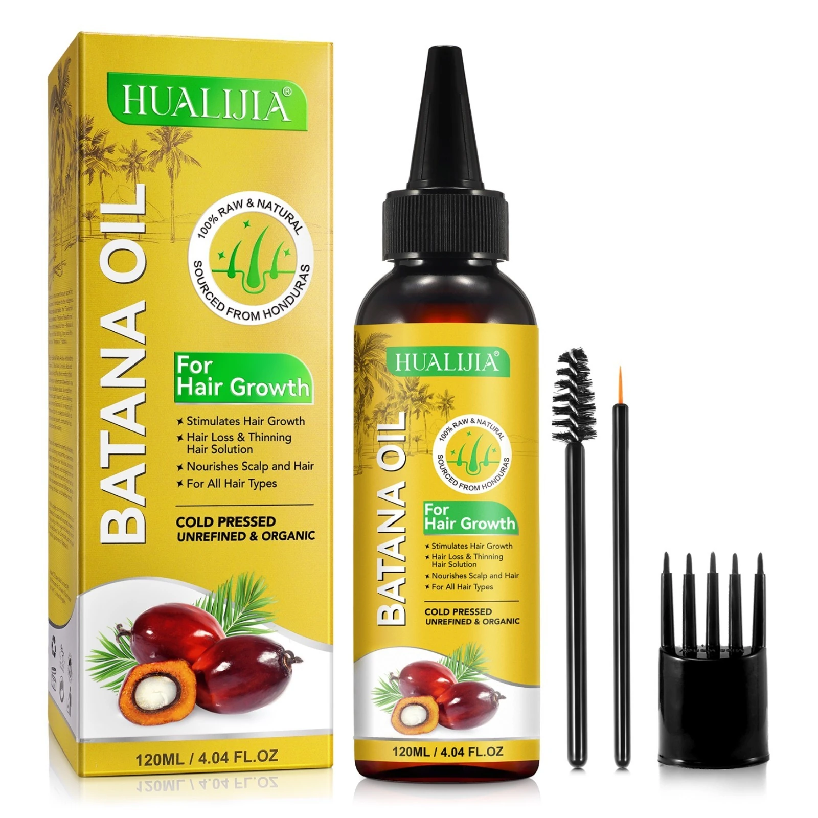 Batana Öl für Haarpflege, Wimpern und Augenbrauen 