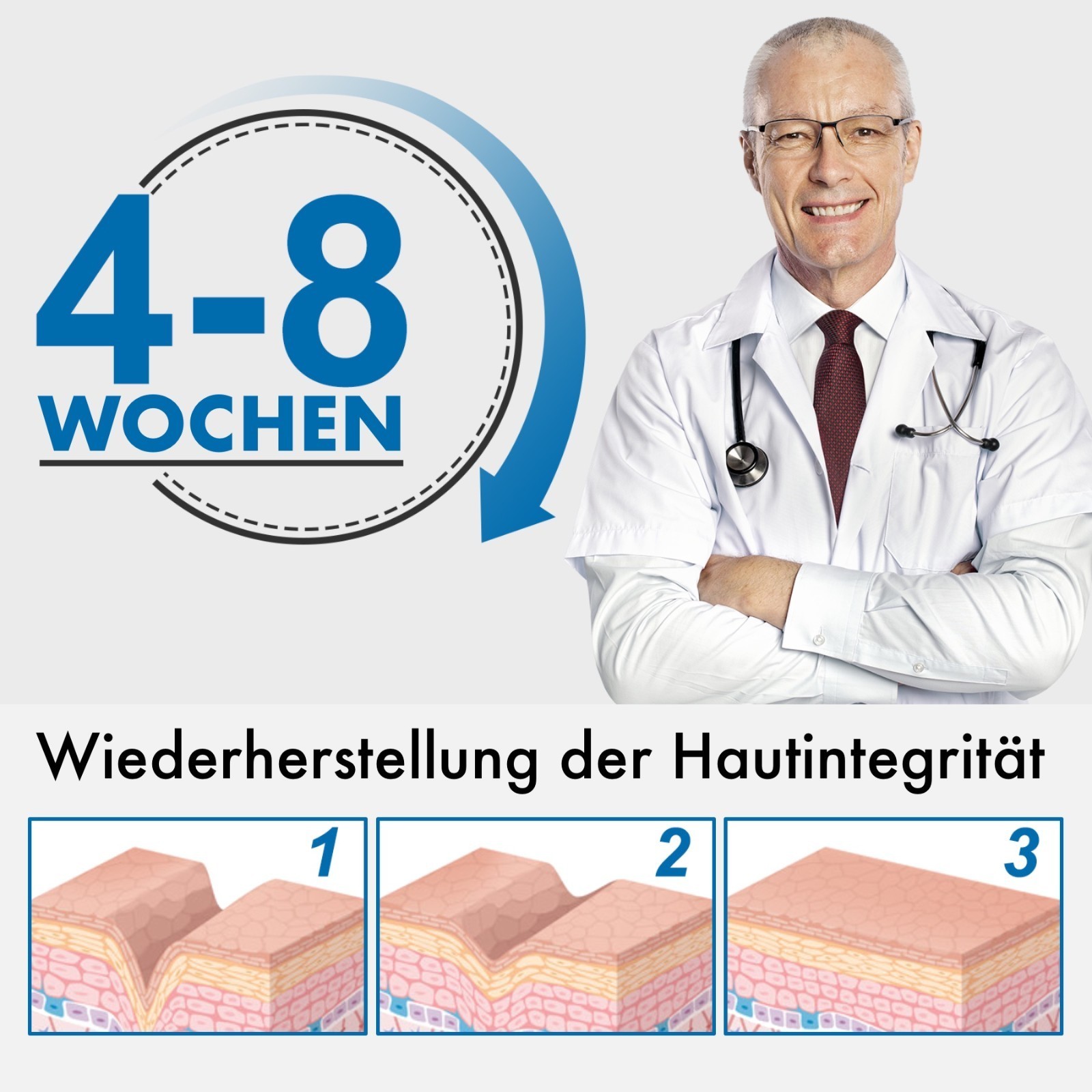 Narbenpflaster Silikonpflaster Transparent Narben Reduktion für Gesicht Körper