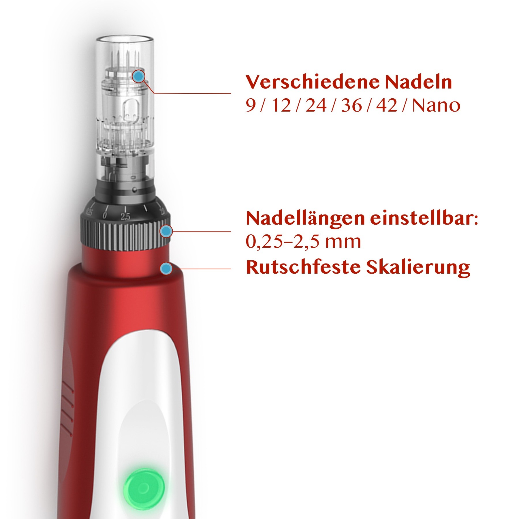 Derma Pen Microneedling Dermapen Anti-Aging Anti Falten Gerät 
