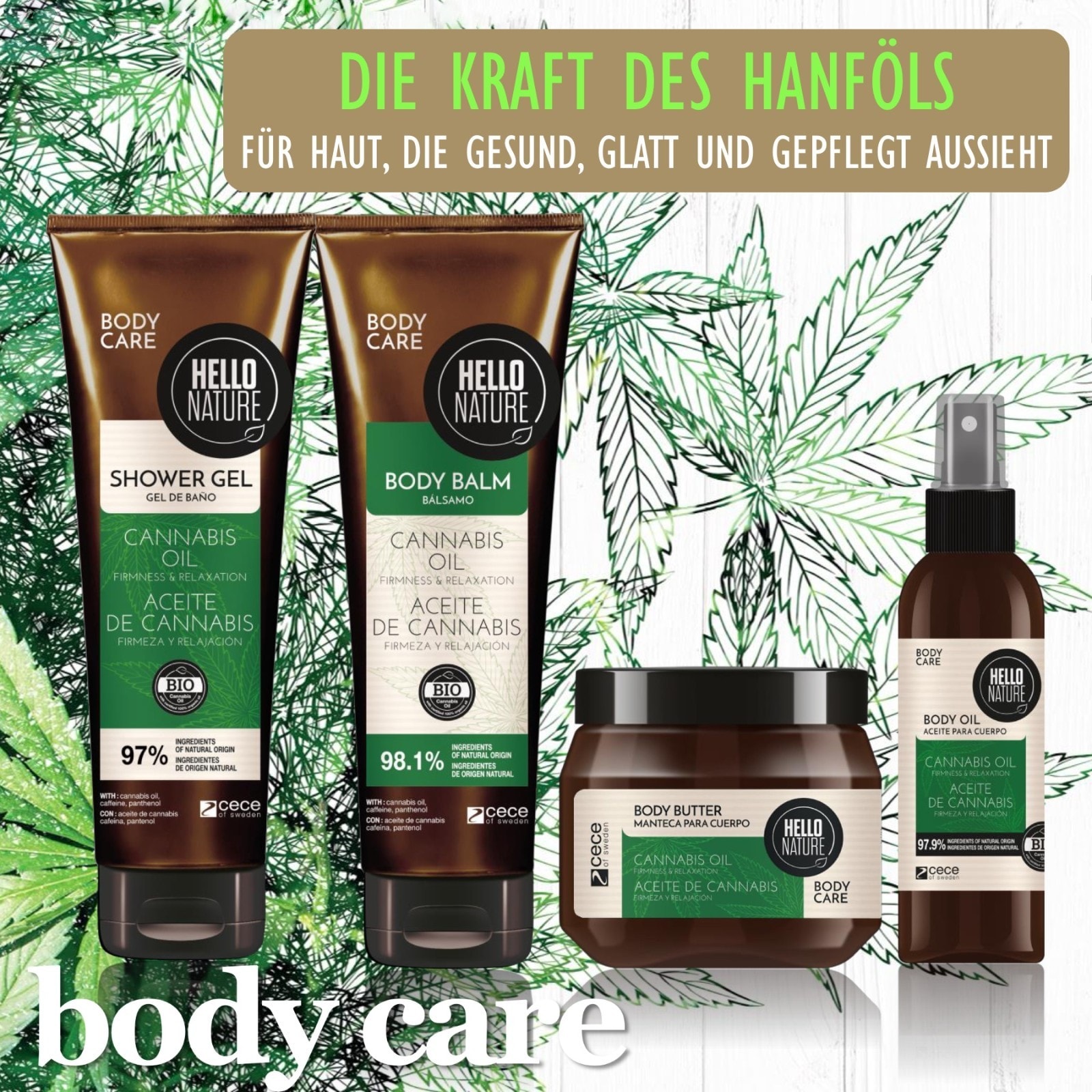 BIO Duschgel mit Bio-Hanföl
