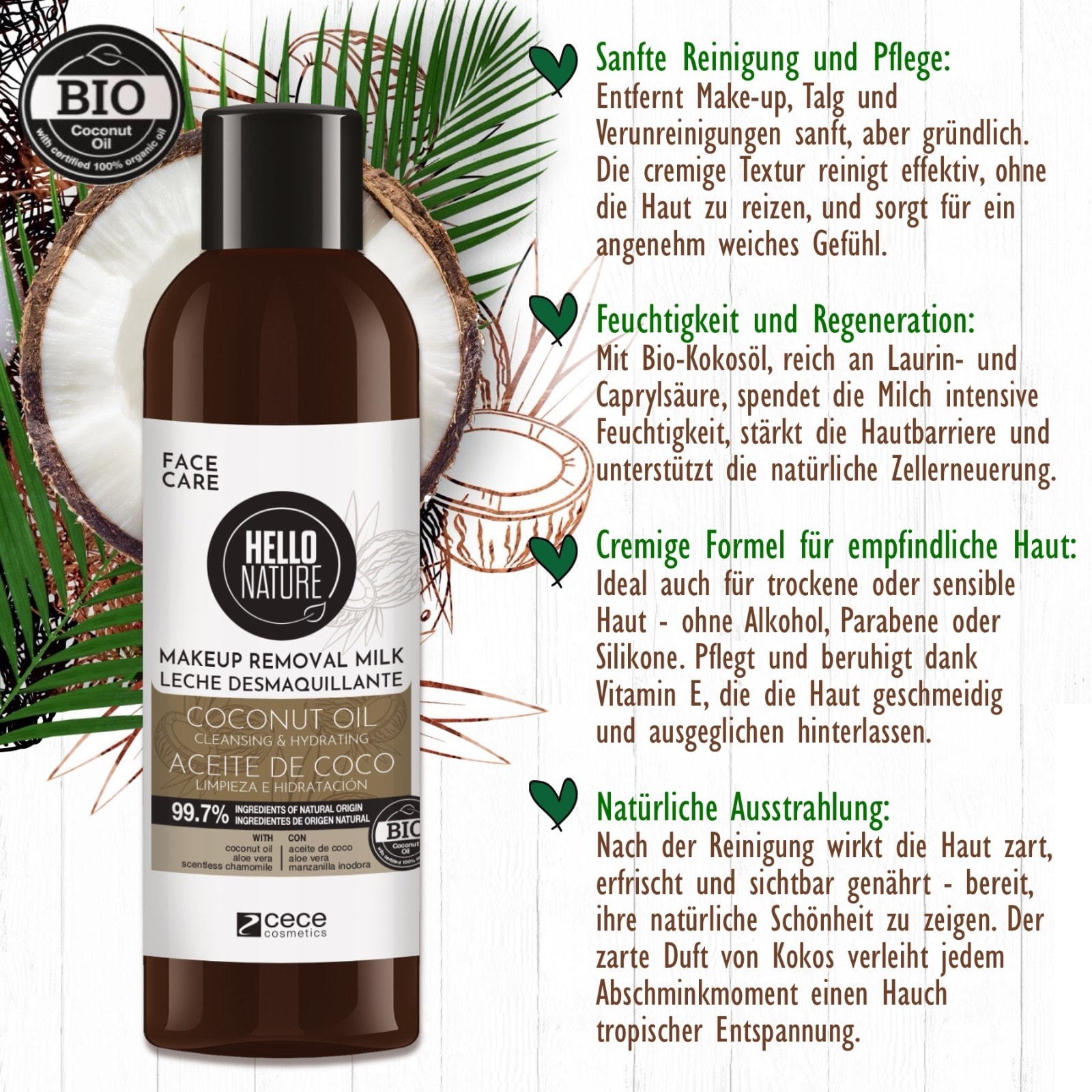 BIO Make-up Entferner Reinigungsmilch 