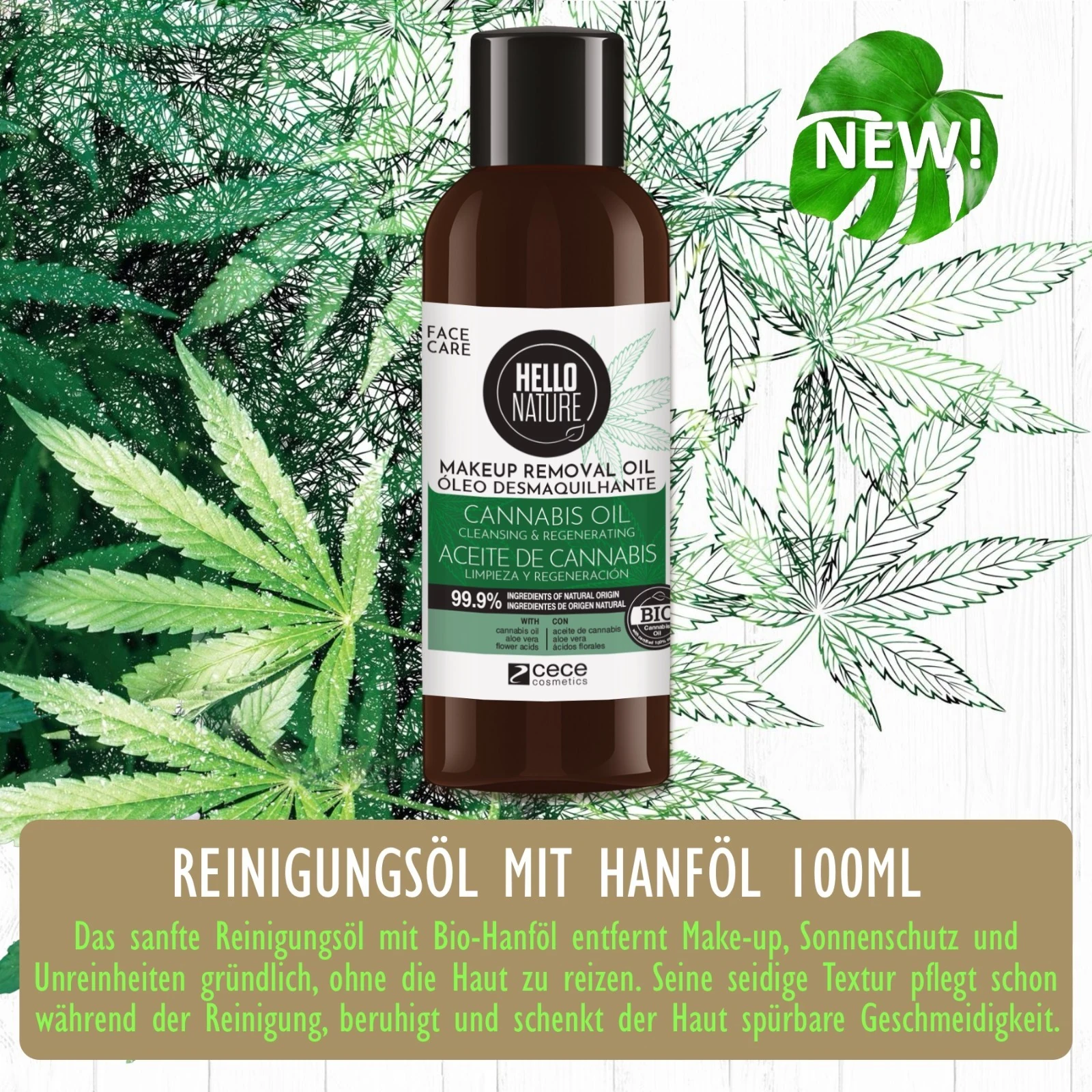 BIO Reinigungsöl mit Hanföl  