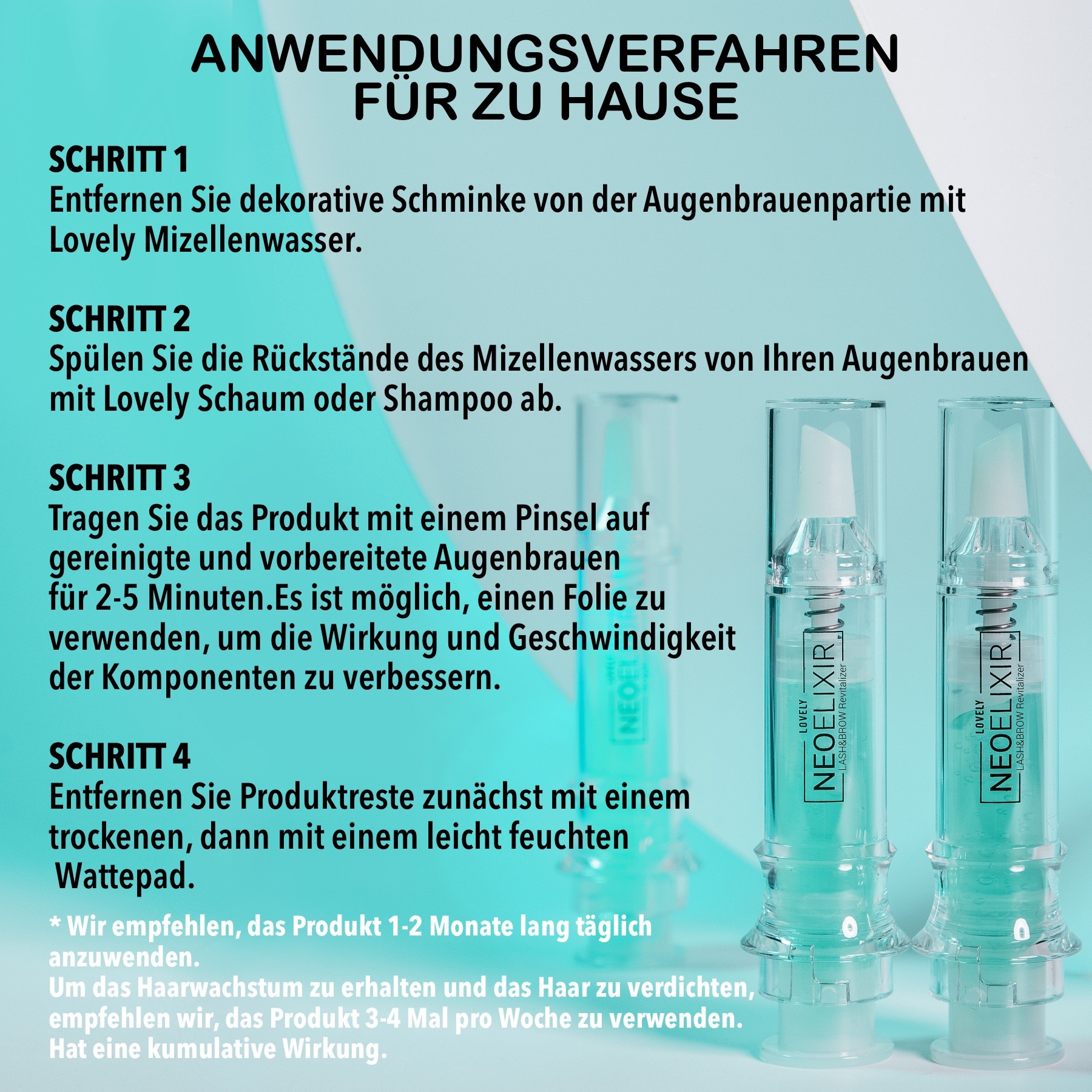 Wimpernpflege und Augenbrauen Revitalisator 