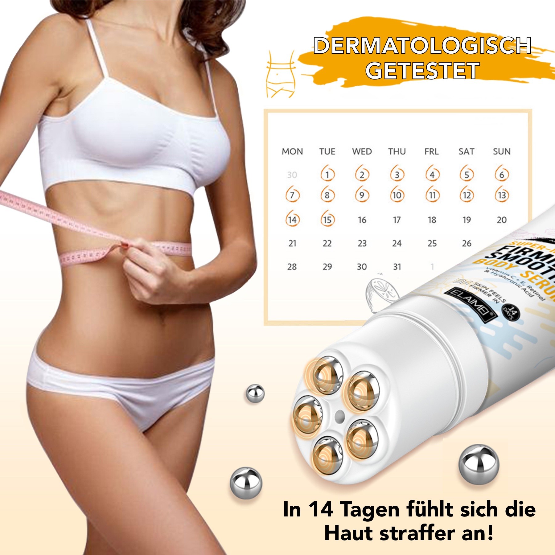  Fettverbrennungs Creme mit Massage Applikator