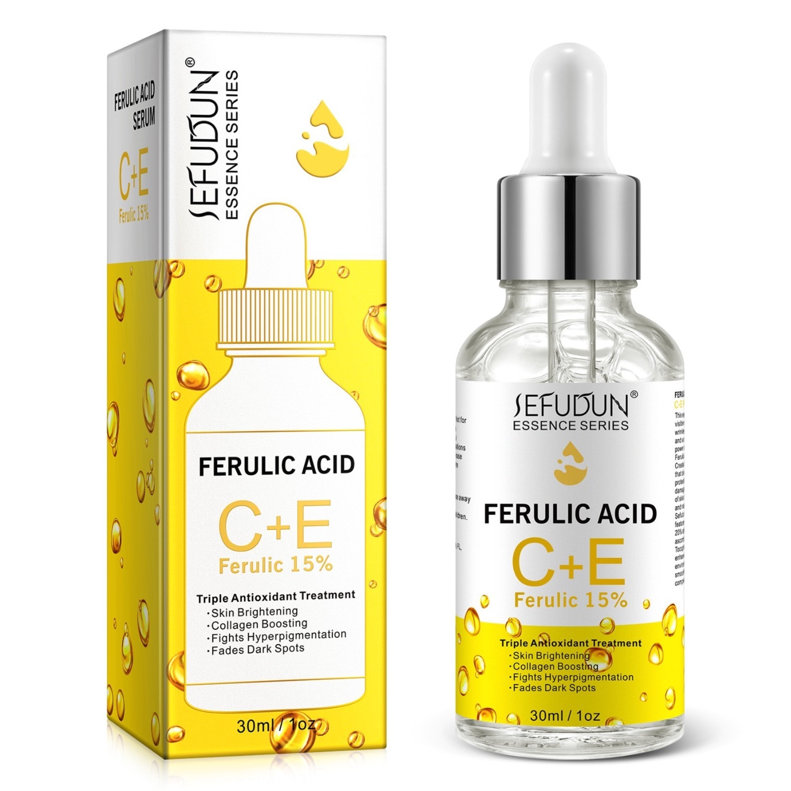 Anti-Aging Gesichtsserum Ferulic Acid mit Vitamin C + E 