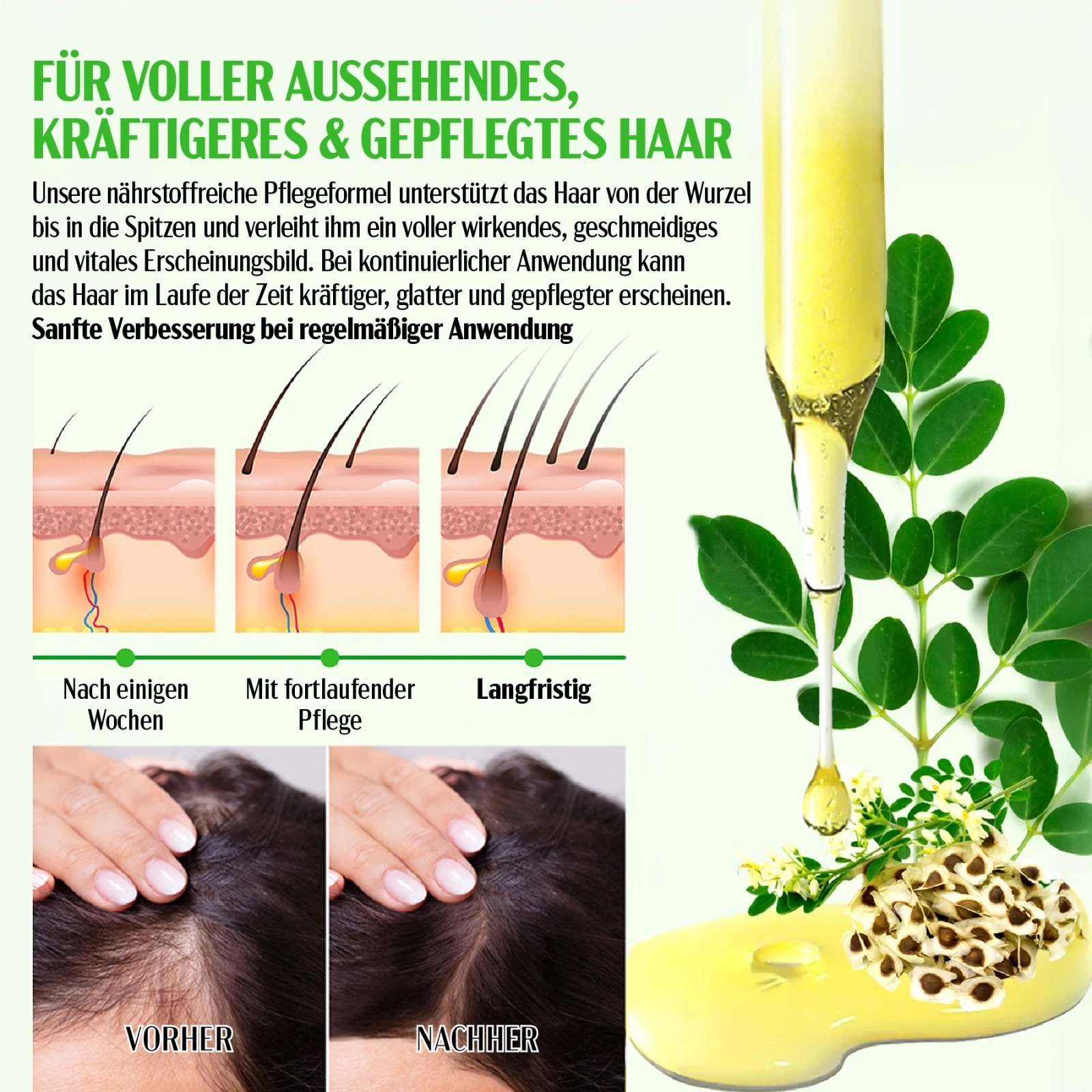 Moringa Öl für Haare und Haut 