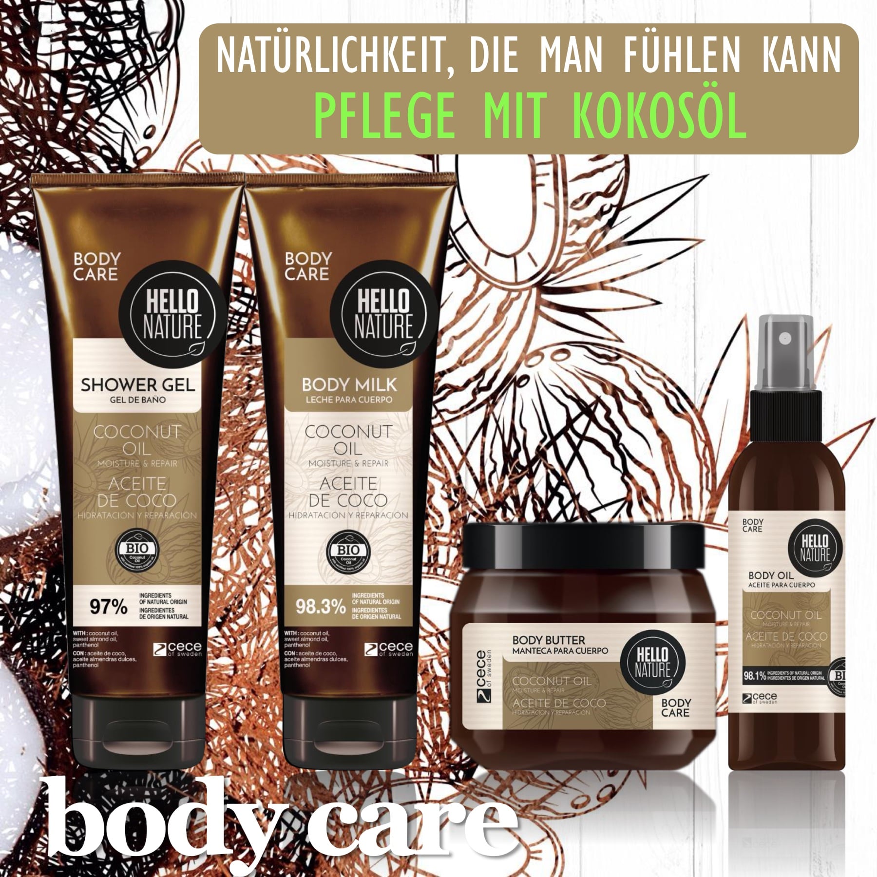 BIO Duschgel mit Kokosöl  