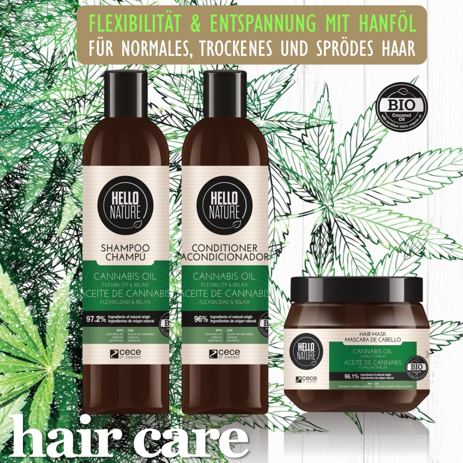 BIO Shampoo mit Hanföl 