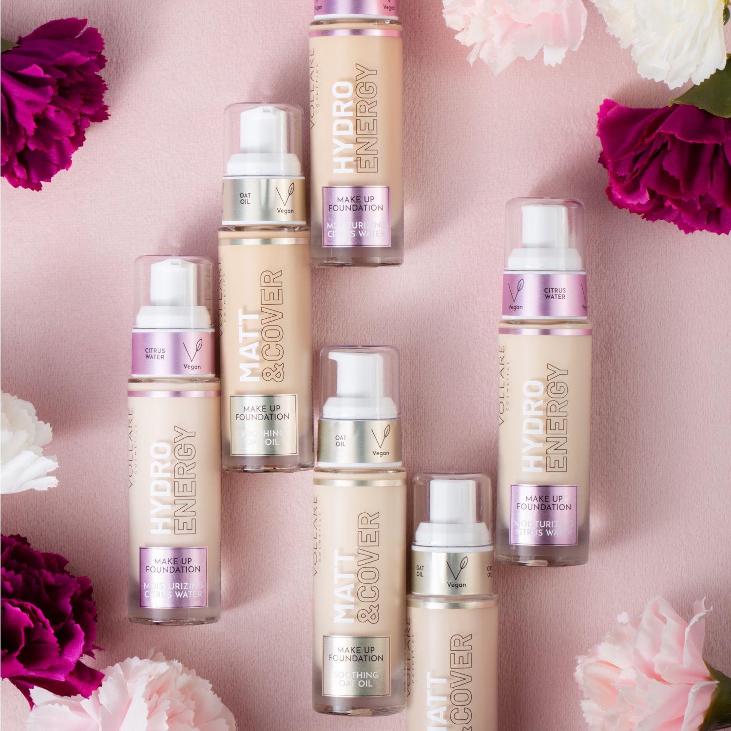 Make Up Foundation flüssige langanhaltende 24h vegane Naturkosmetik mit Pumpe