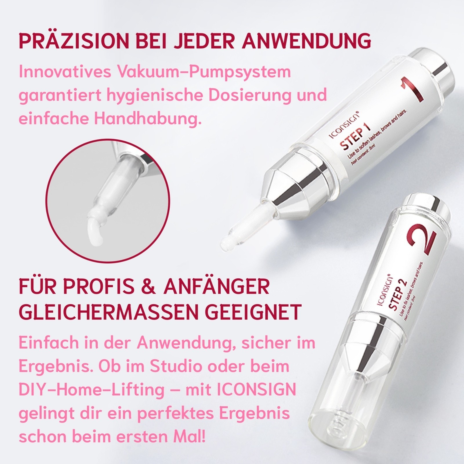 Iconsign Wimpernlifting Augenbrauenlifting Set Lash Lift Kit mit Pflanzenextrakt