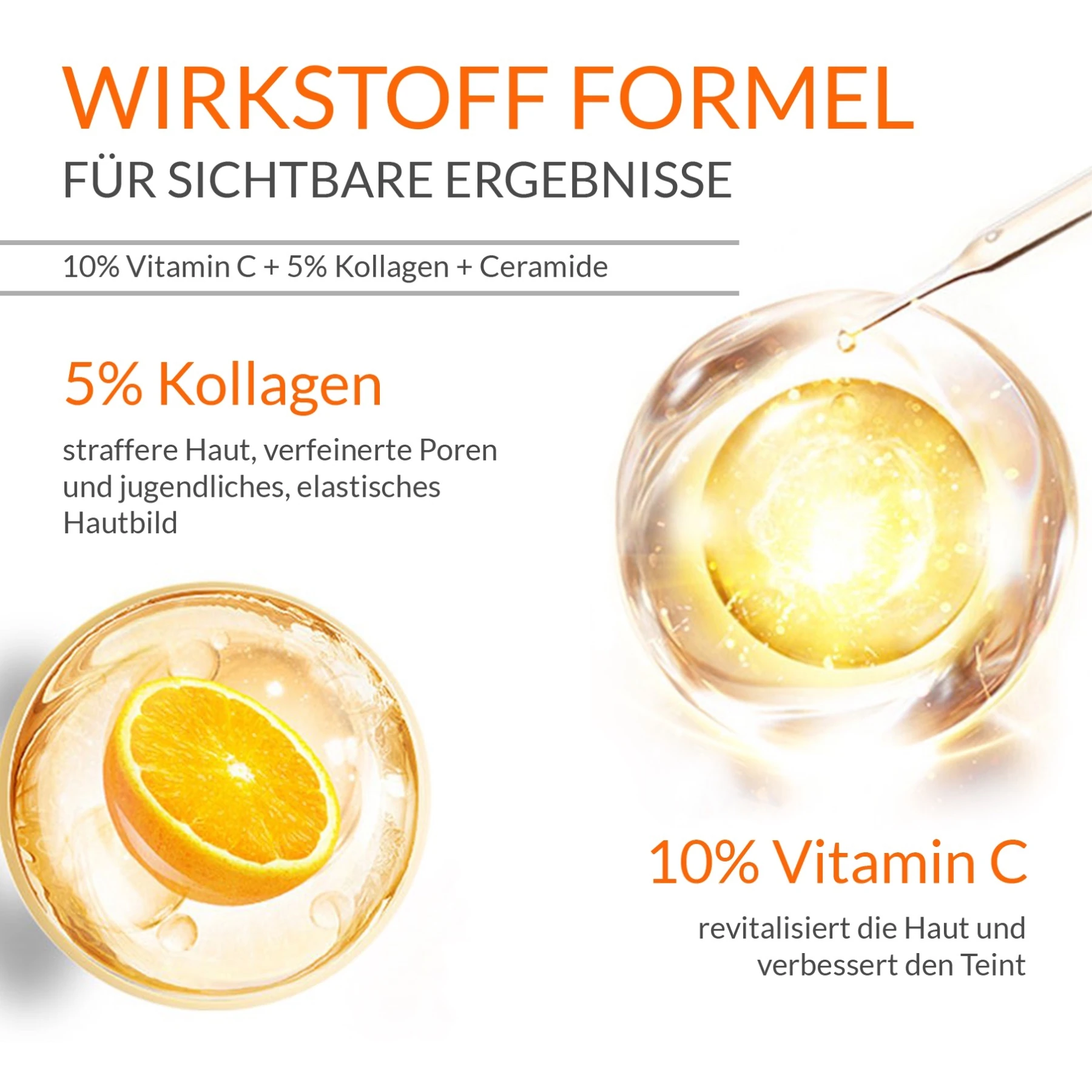 Anti-Aging Anti-Falten Brightening Vitamin C Gesichtsserum  Dr.Rashel 