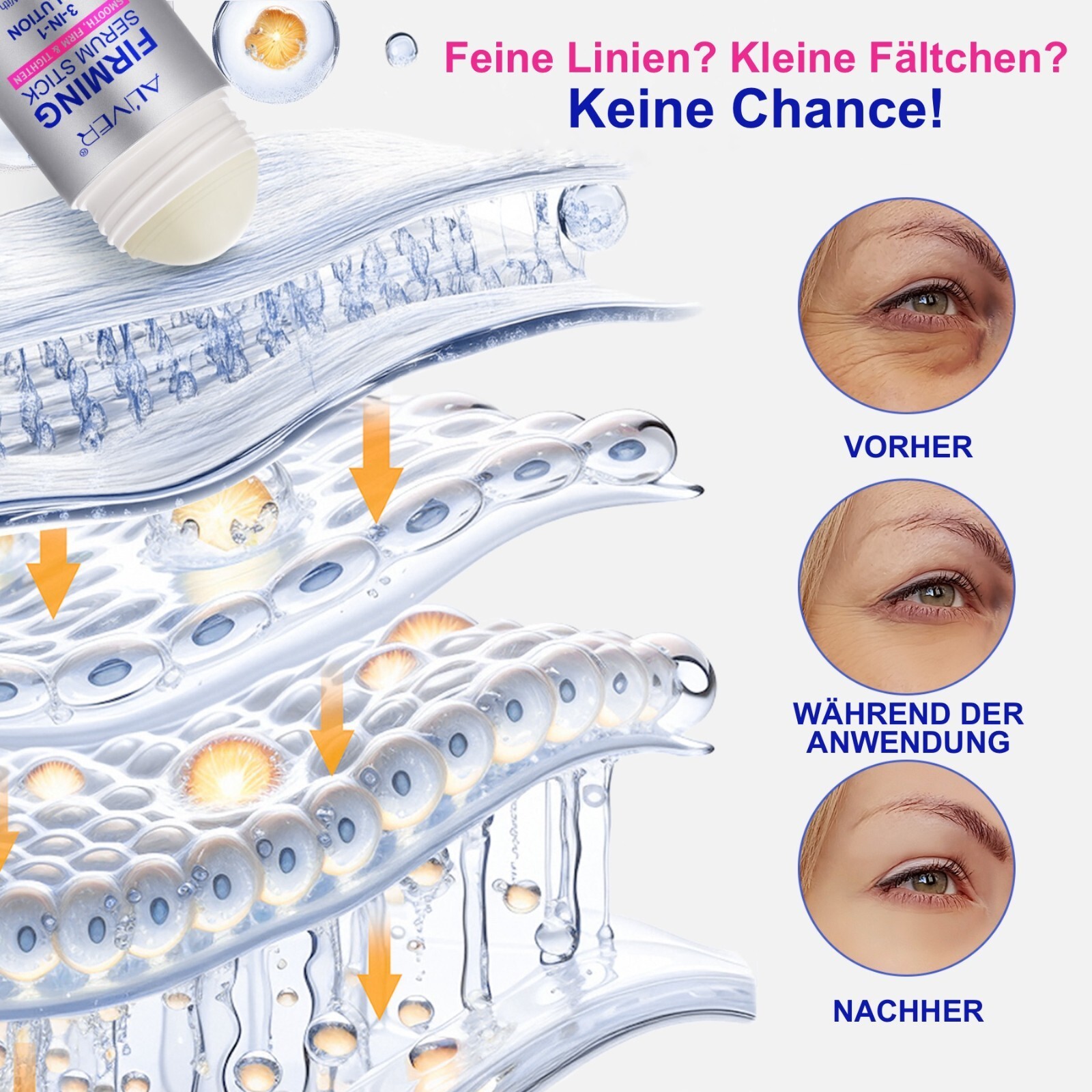 Anti-Aging Anti Falten Retinol Serum Hautpflege Straffung Feuchtigkeit Stick