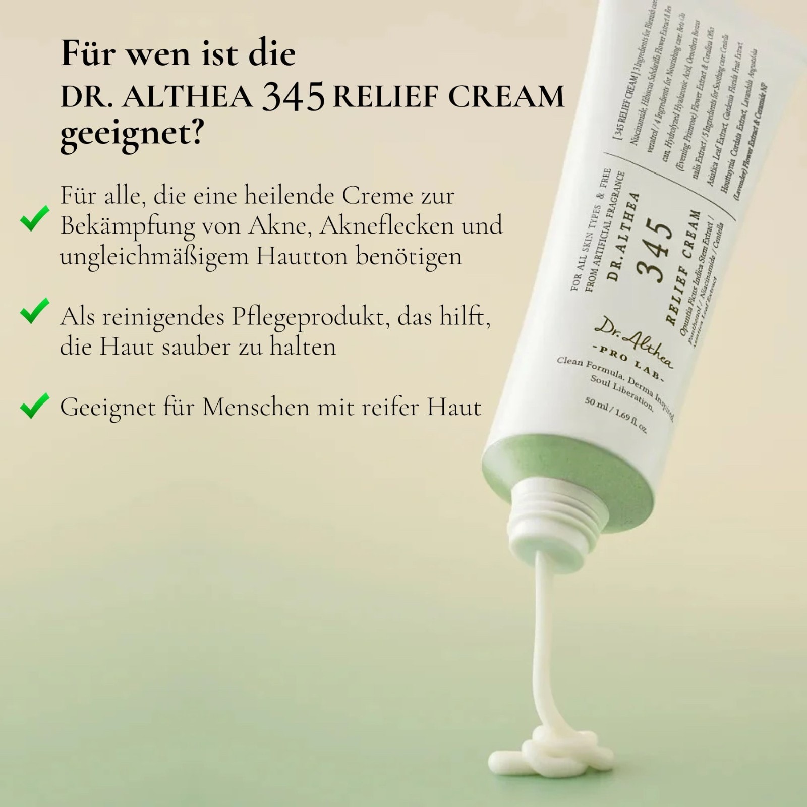 Dr. Althea 345 Relief Cream – Intensive Repair Cream mit Niacinamid & Panthenol