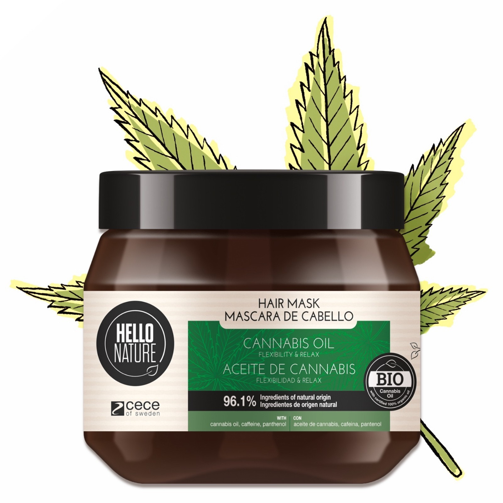 Haarmaske Haarkur Haar Repair Intensivpflege Tiefenregeneration Hanföl Bio Vegan 250ml