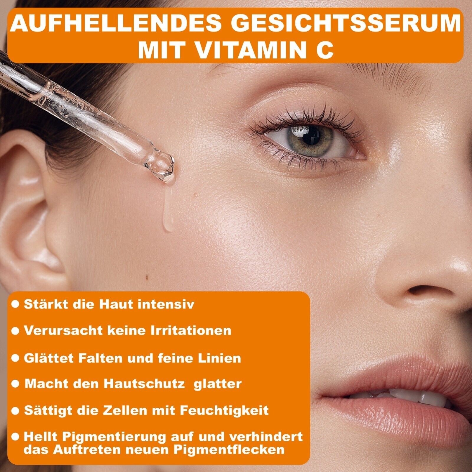 Anti Aging Gesichtsserum mit Vitamin C und E 