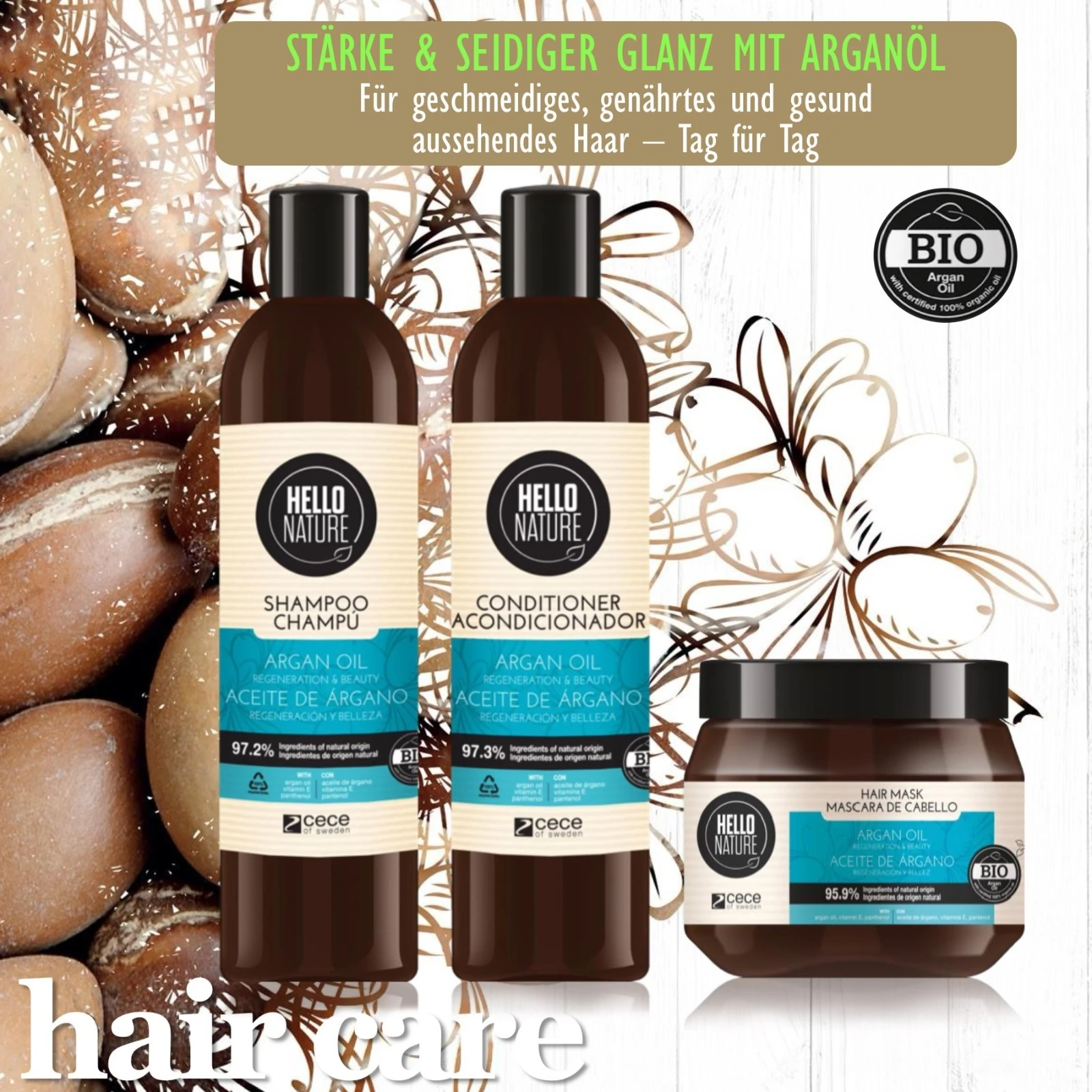 BIO Tiefenregeneration Haarmaske mit Argnöl 