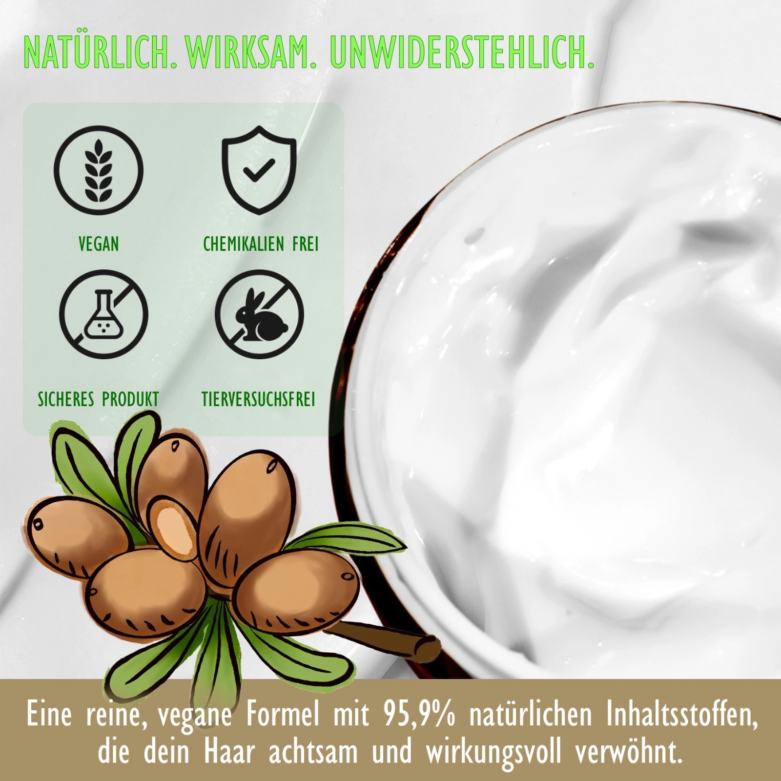 BIO Tiefenregeneration Haarmaske mit Argnöl 