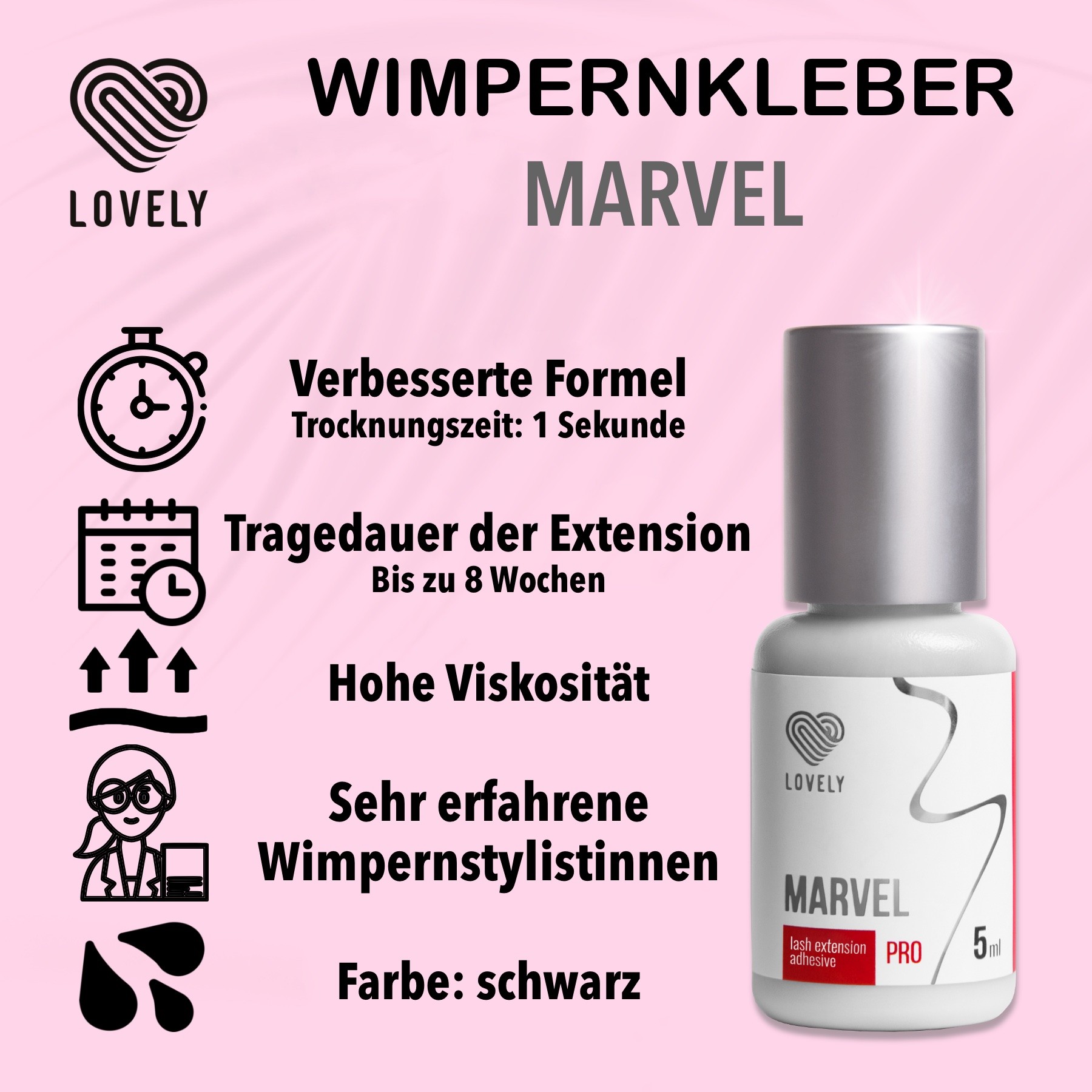 LOVELY Wimpernkleber "Marvel" 