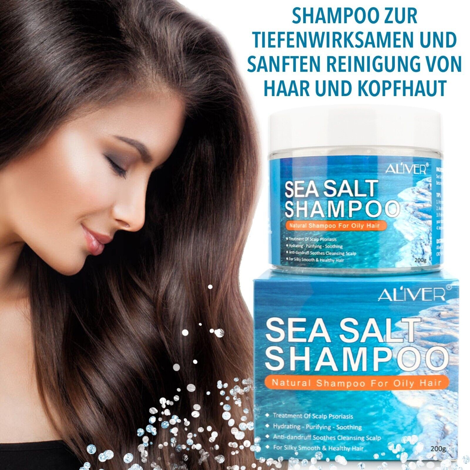 Shampoo Totes Meer Salz Haarpflege für Haarwachstum 