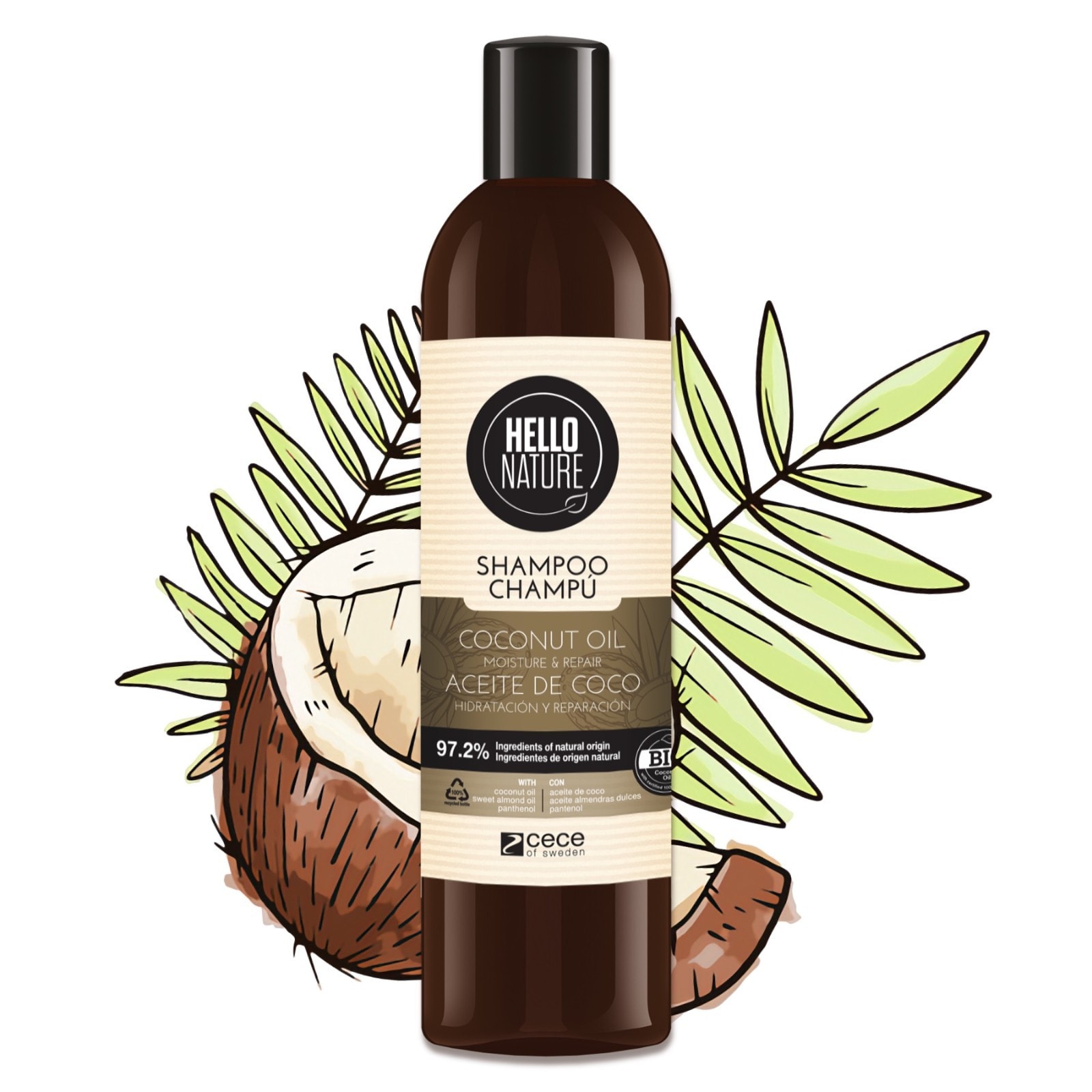BIO Shampoo mit Kokosöl 