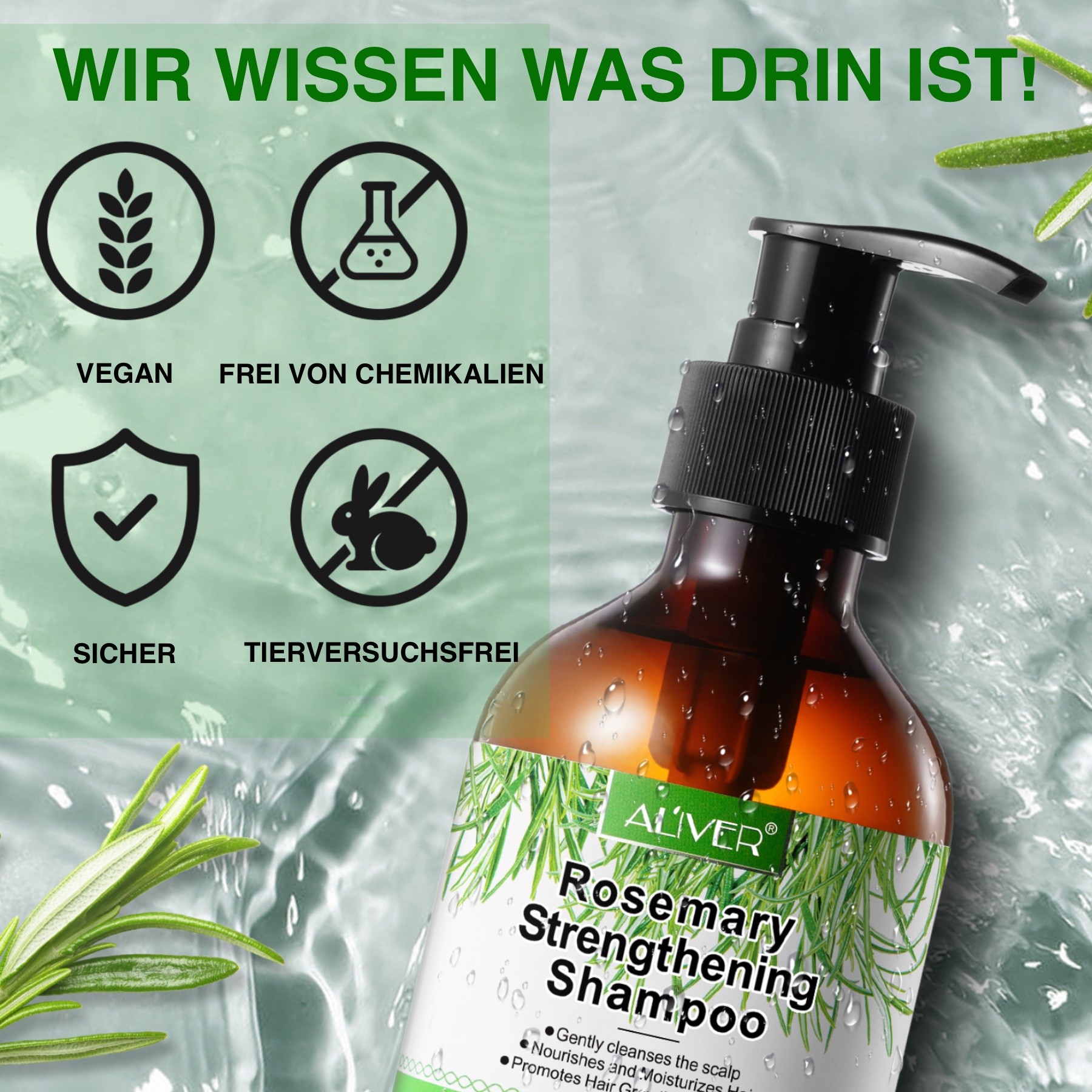 Bio Vegan  Rosmarin Haar Shampoo 