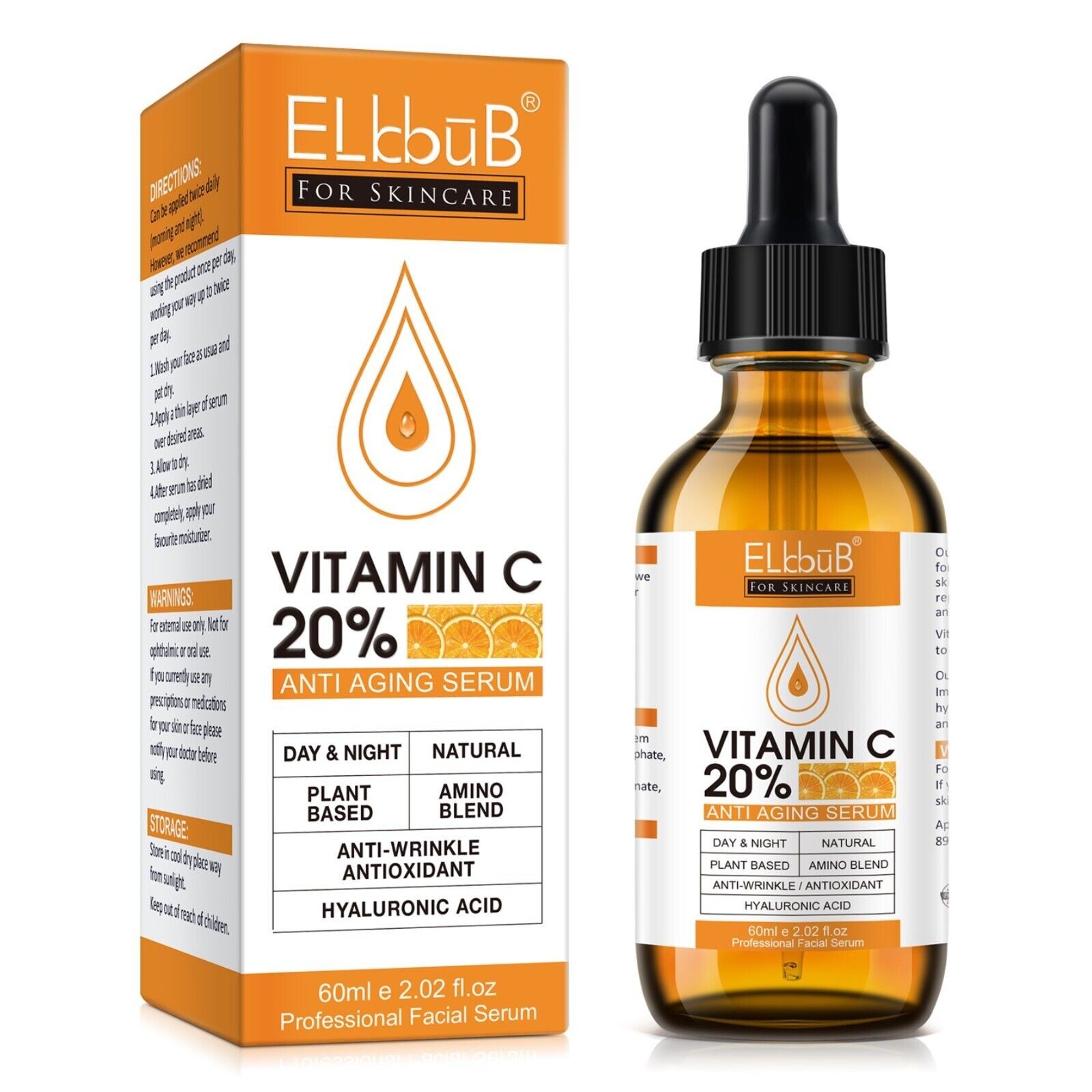 Anti Aging Gesichtsserum mit Vitamin C und E 