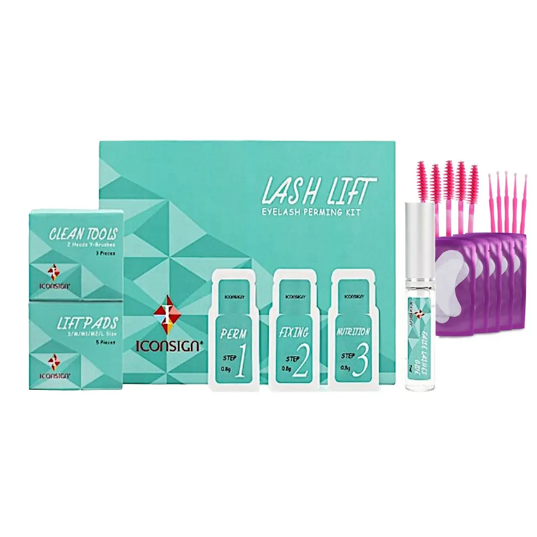 Wimpernlifting-Werkzeug Set – 3-teilig Aus Edelstahl, Mit Pinzette, Spiegel & Stab, In Aufbewahrungsbox (Gold)
