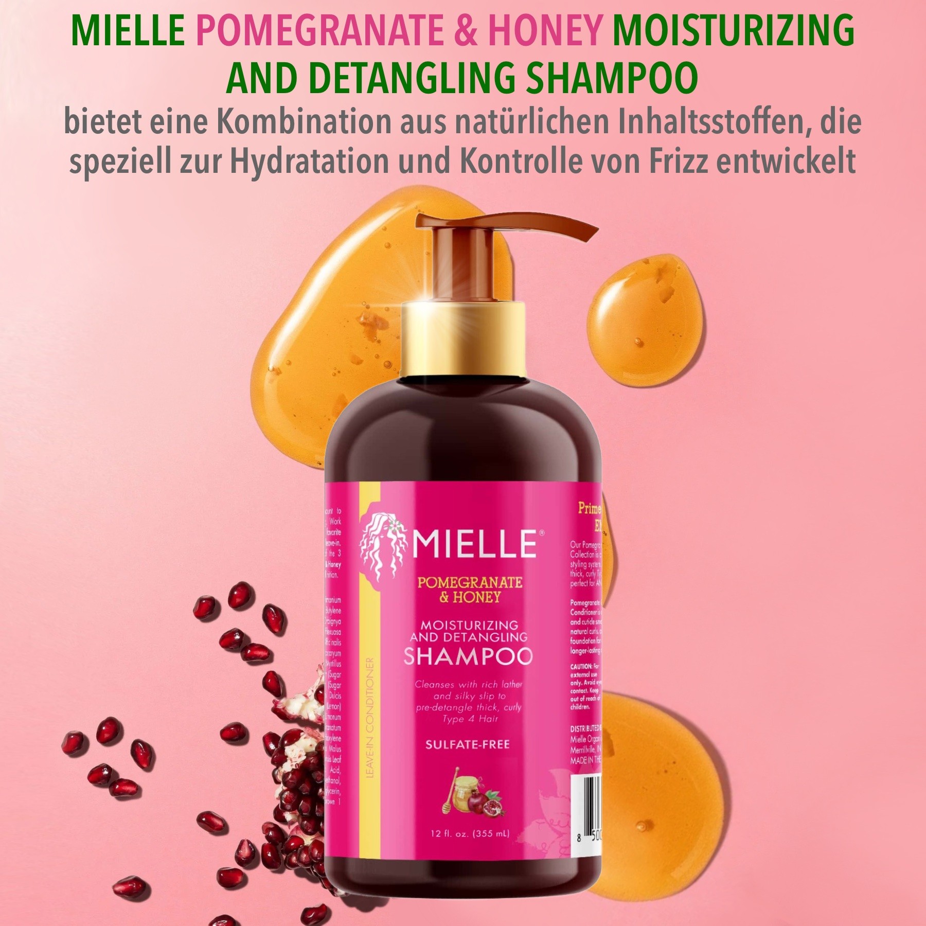 Haarpflege Set: Shampoo und Conditioner Pomegranate & Honey 