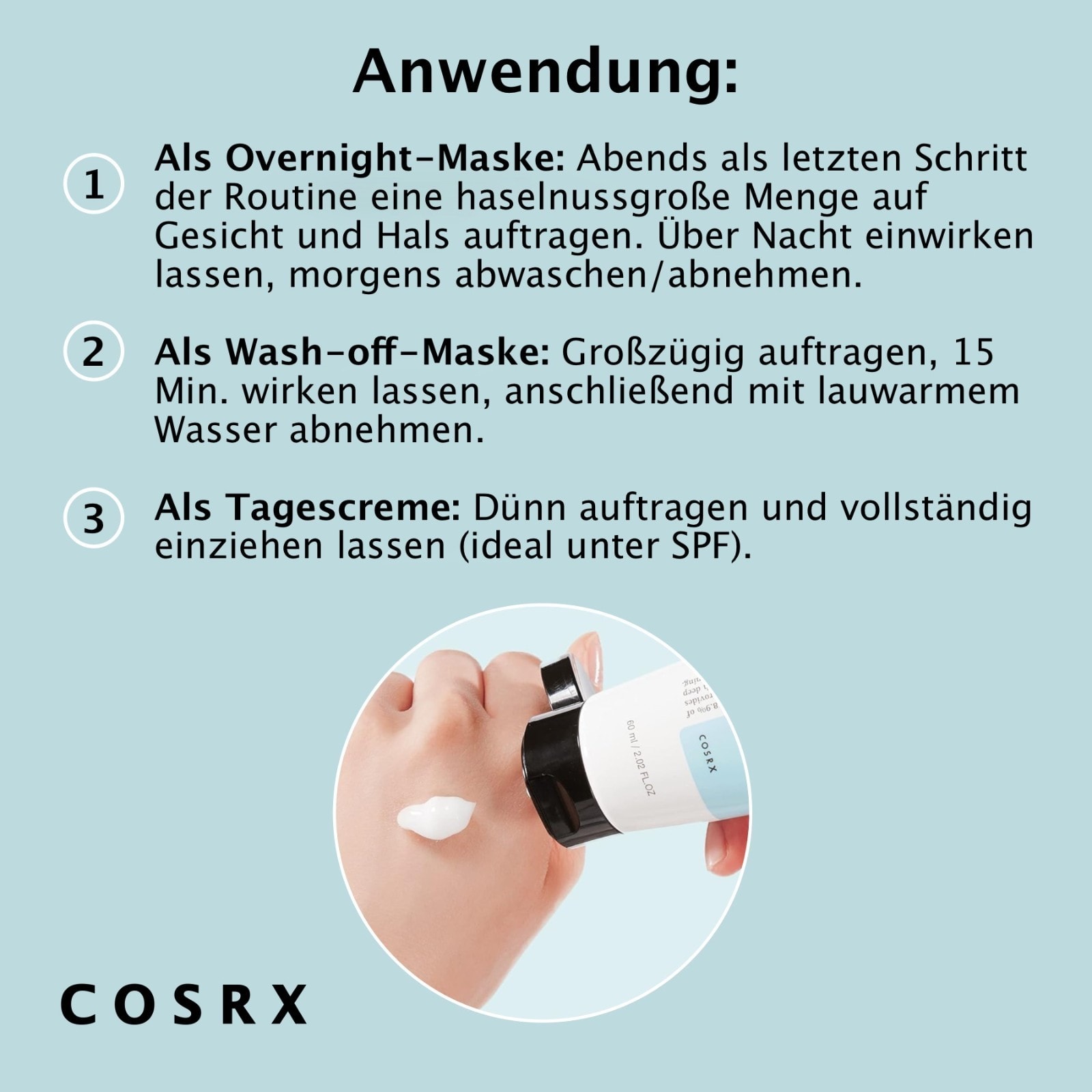 Gesichtsmaske Feuchtigkeitscreme COSRX Ultimate Nourishing Rice Spa Mask Vegan