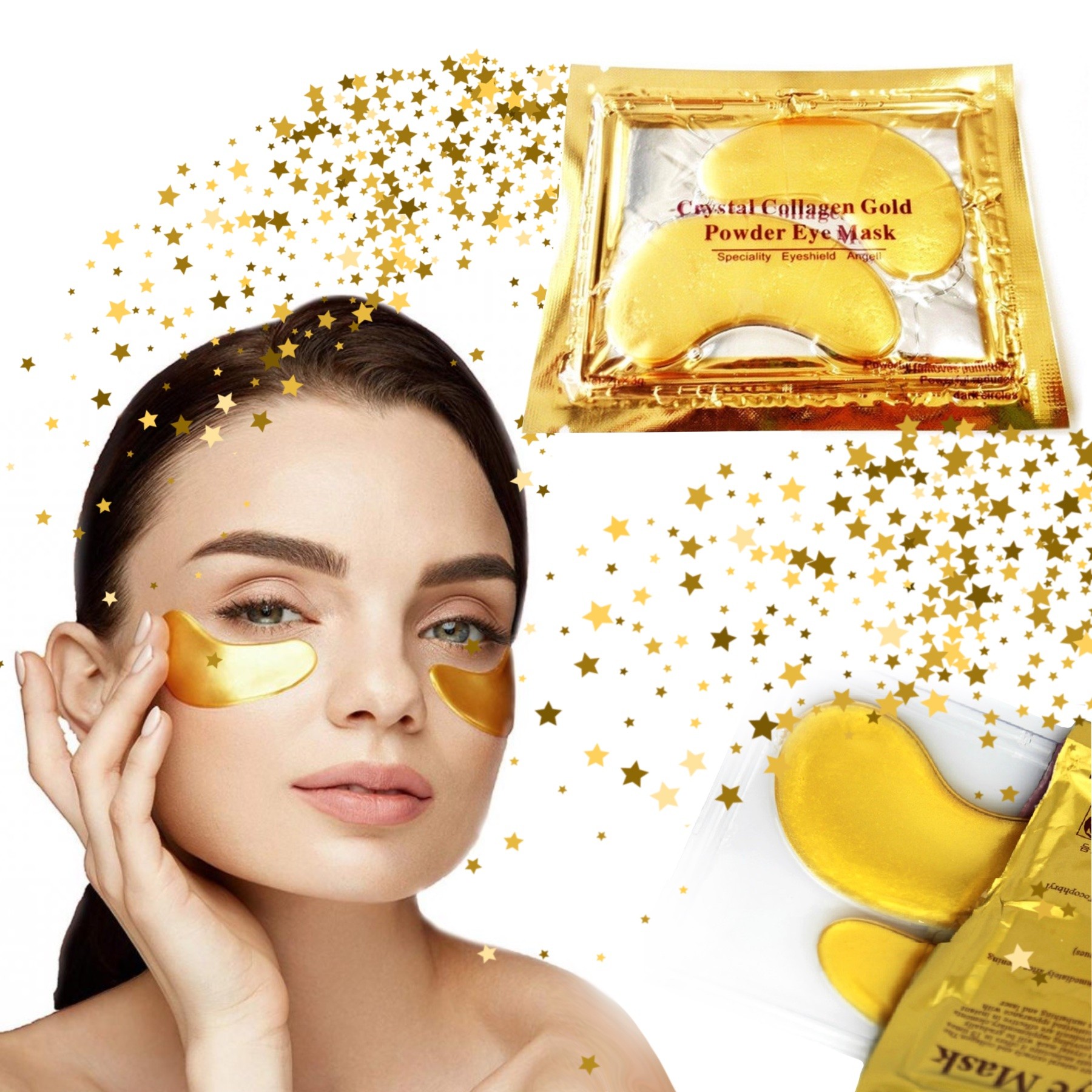 Crystal Biocollagen Gold Gel Augenpads