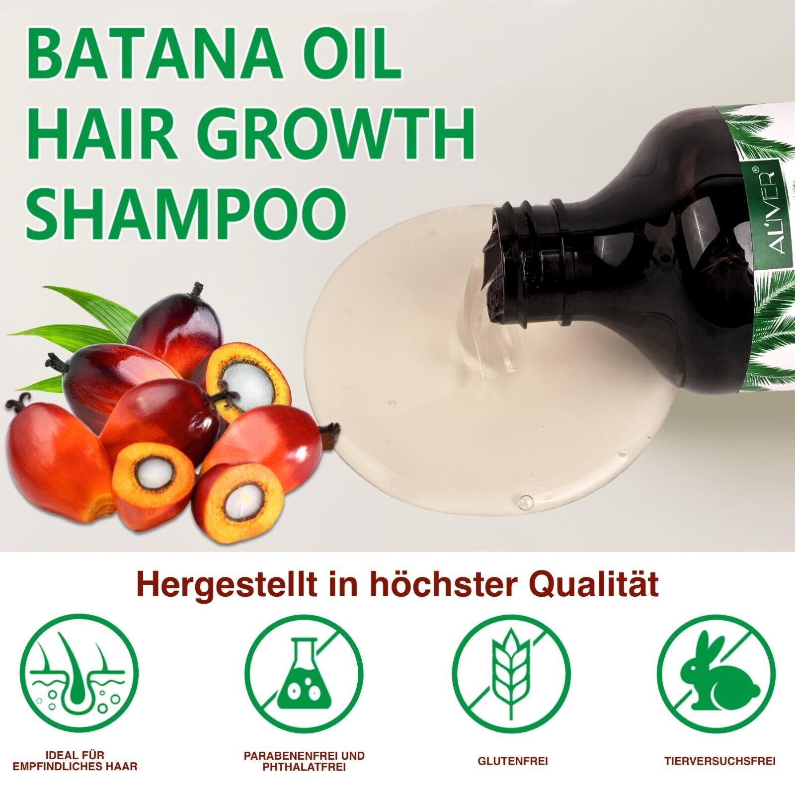 Shampoo mit Batana und Rosmarin Öl